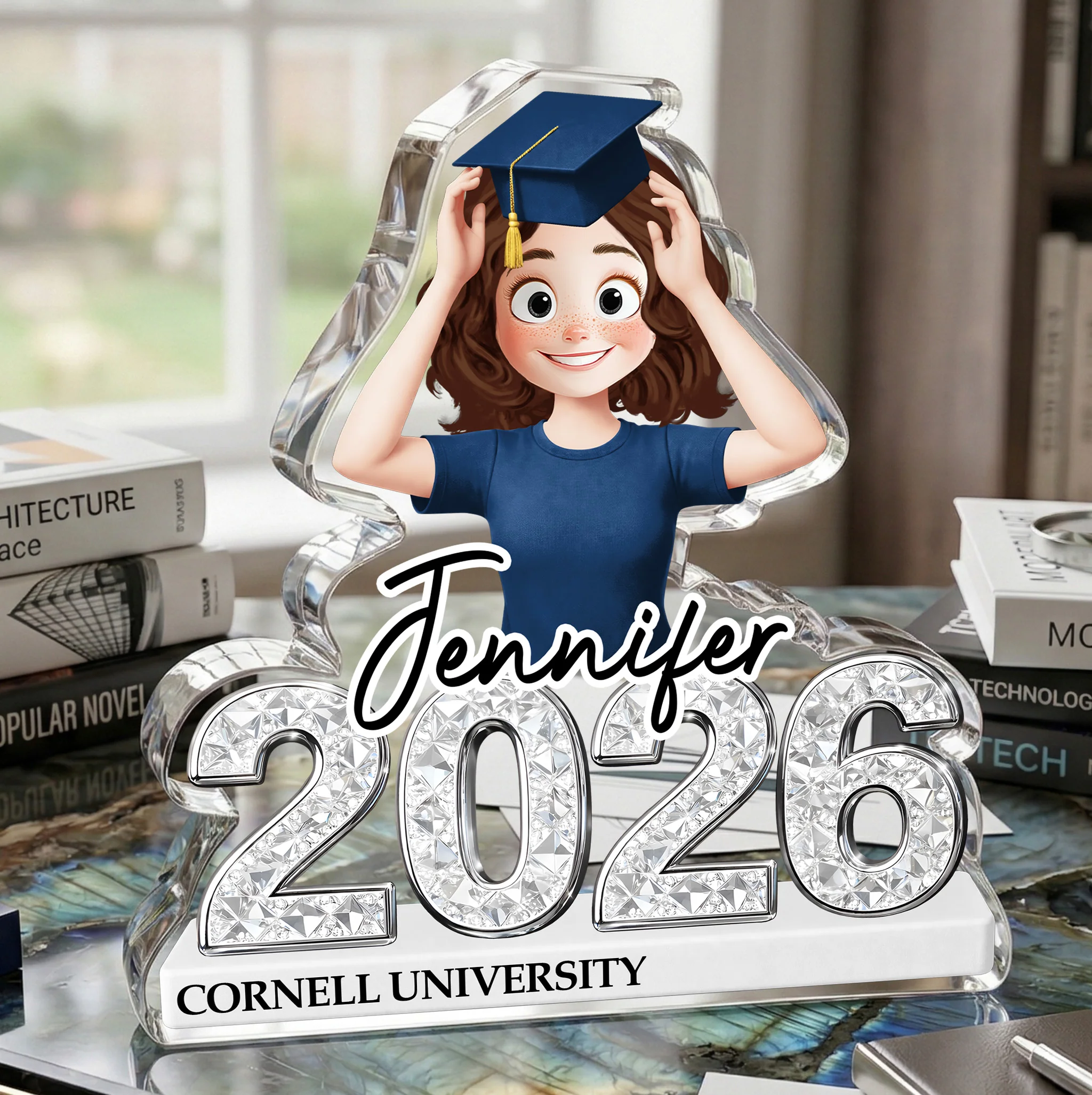 Class Of Graduation Gift - Personalized Acrylic Plaque - Image 2