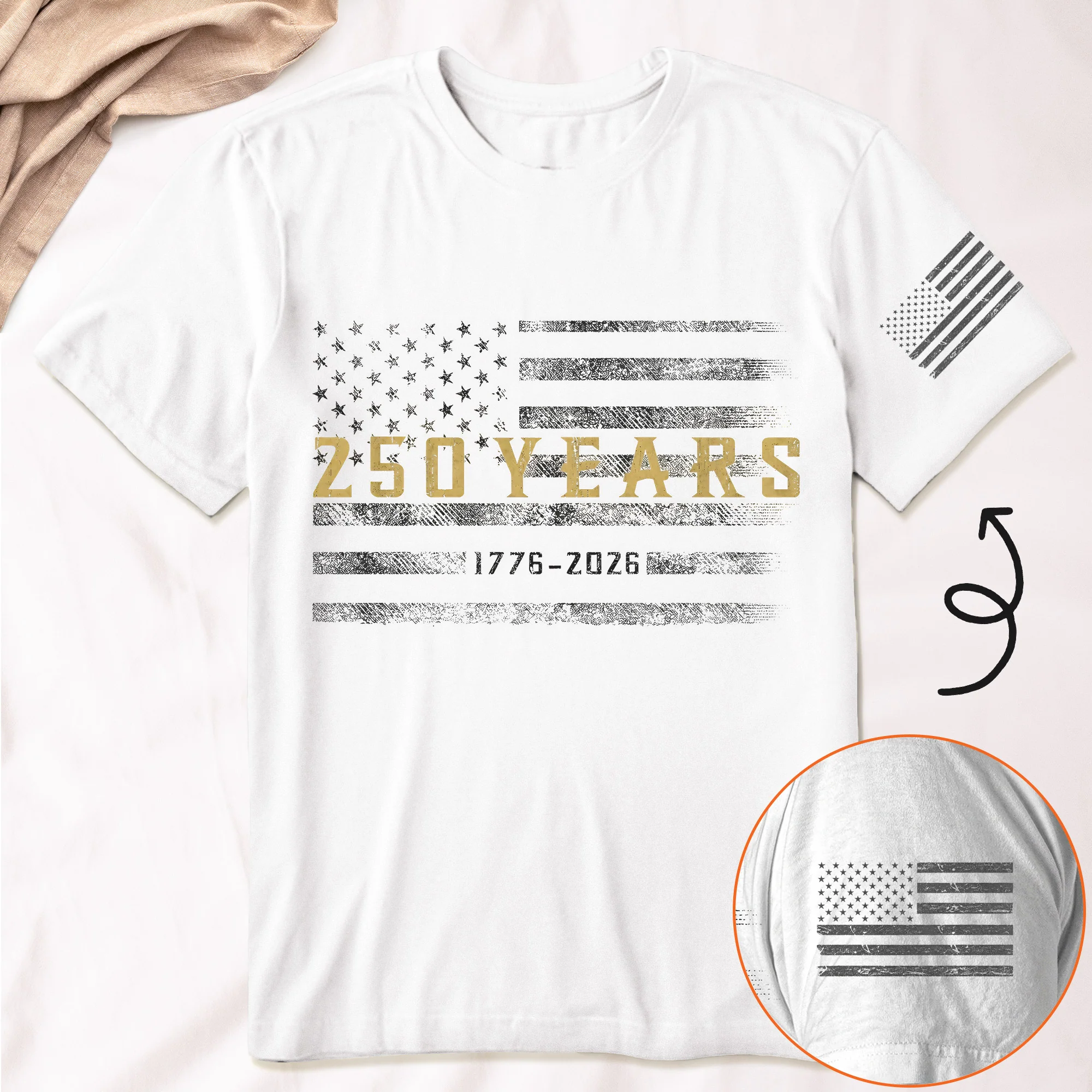 Classic Design 250 Years Of Freedom - Shirt - Image 7