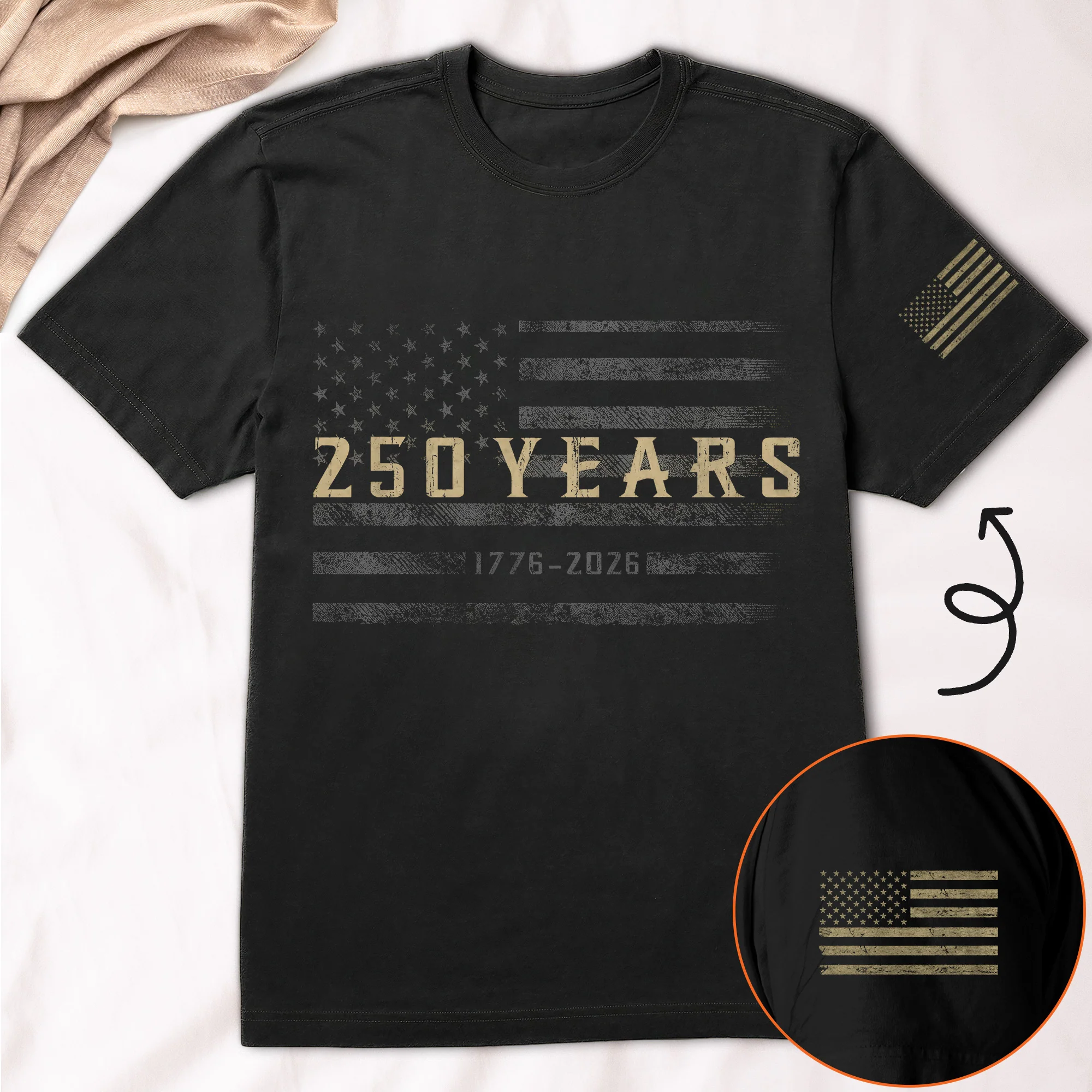 Classic Design 250 Years Of Freedom - Shirt - Image 8