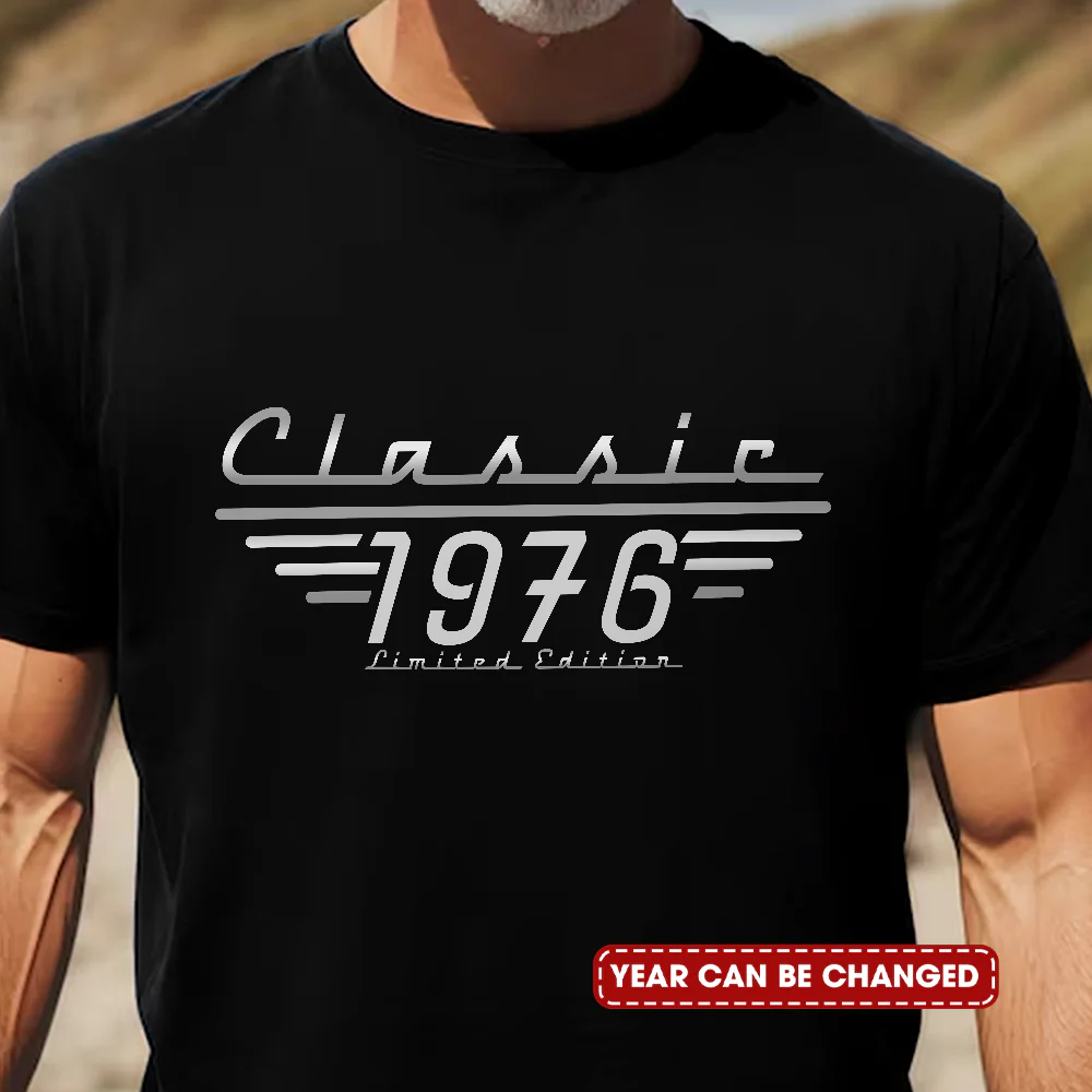 Classic Limited Edition - Birthday Gift, Vintage Old Age Gift For Him, Dad, Husband, Grandpa - Personalized Shirt - Image 4
