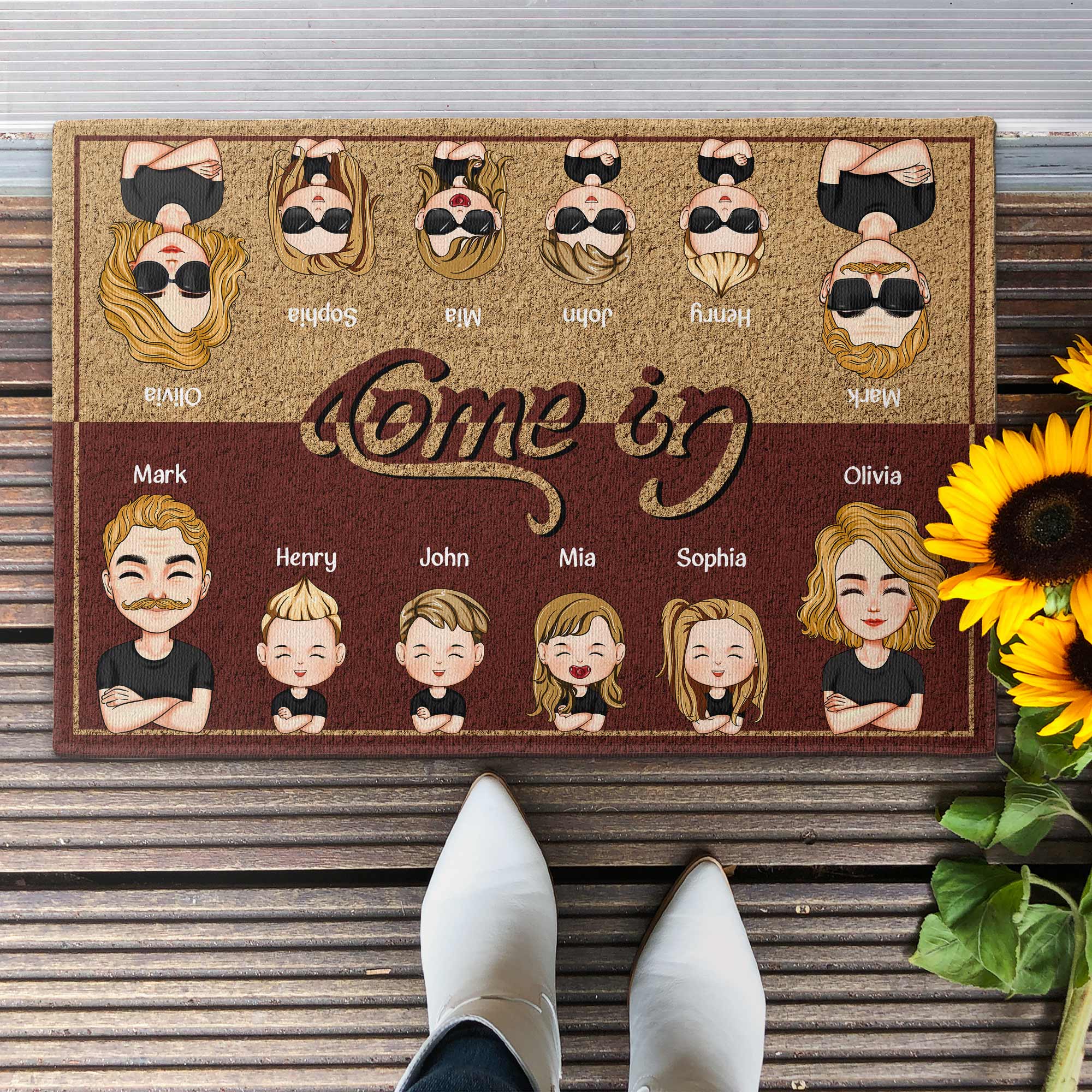 Come In & Go Away - Personalized Doormat - Image 2