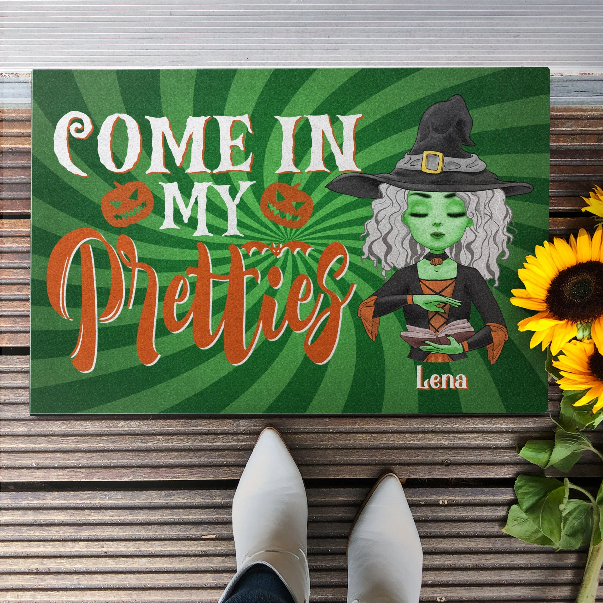 Come In My Pretties - Personalized Doormat - Halloween Gift For Witches, Witch Craft - Grimoire - Image 2