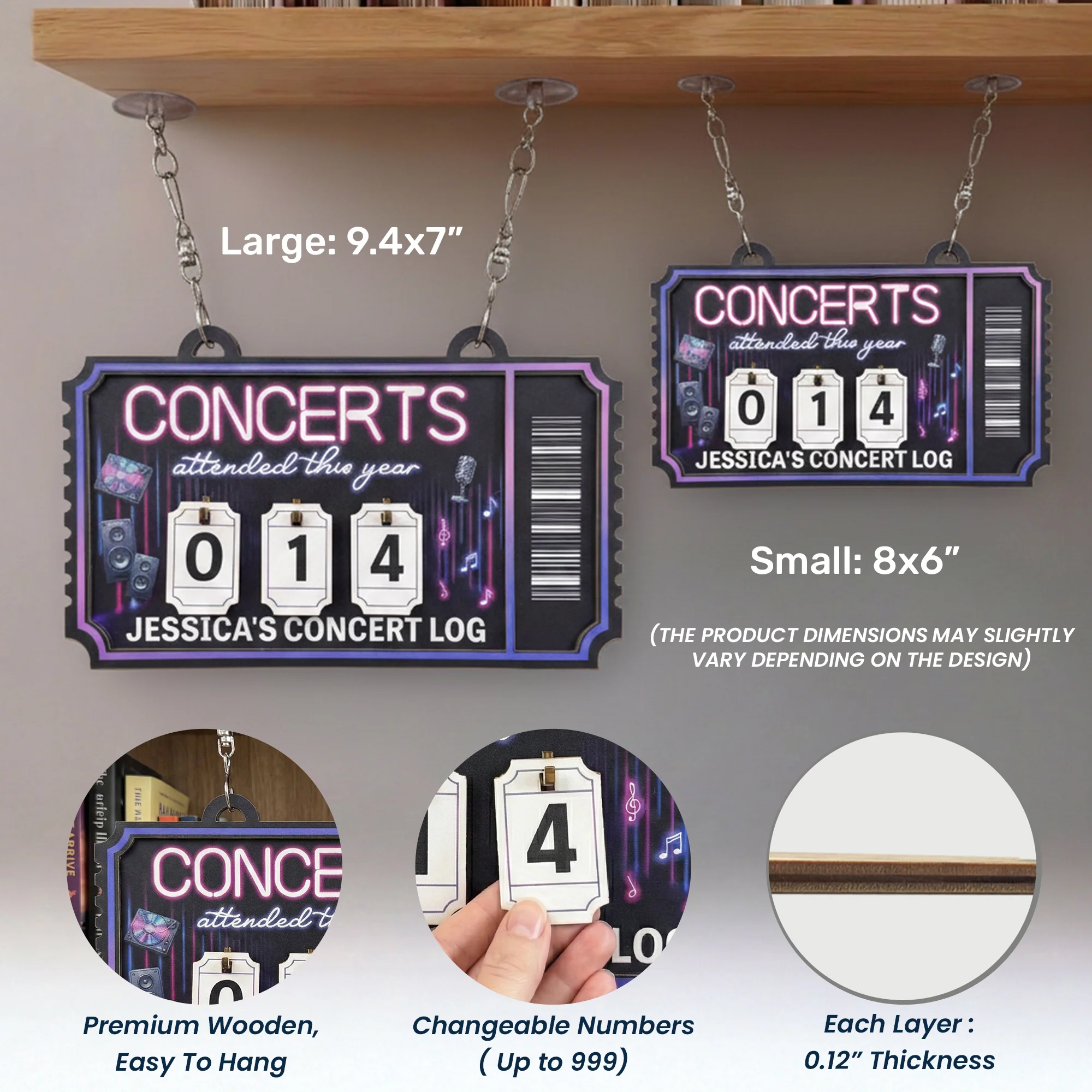 Concerts Attended This Year - Personalized Concert Tracker - Image 6