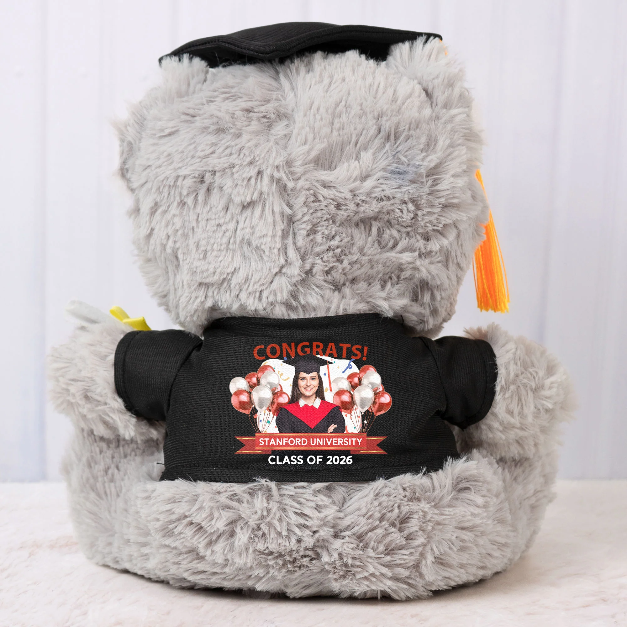 Congrats Graduation Custom Photo - Personalized Graduation Teddy Bear With Photo - Image 2