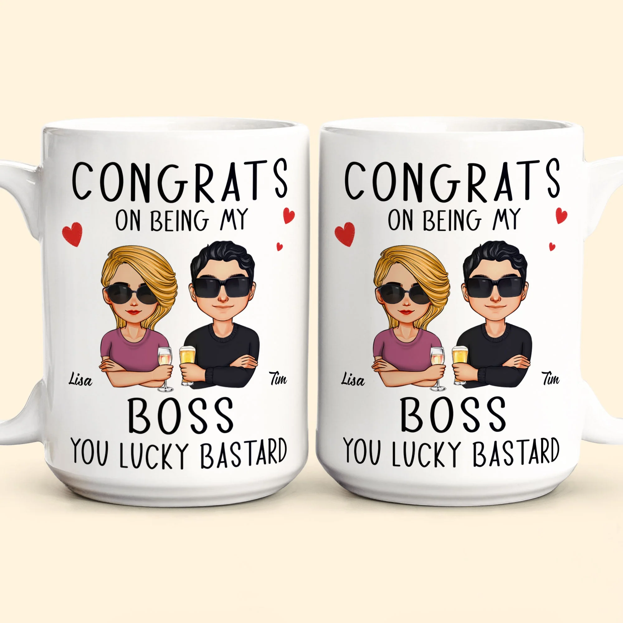 Congrats On Being My Boss - Personalized Mug - Image 4