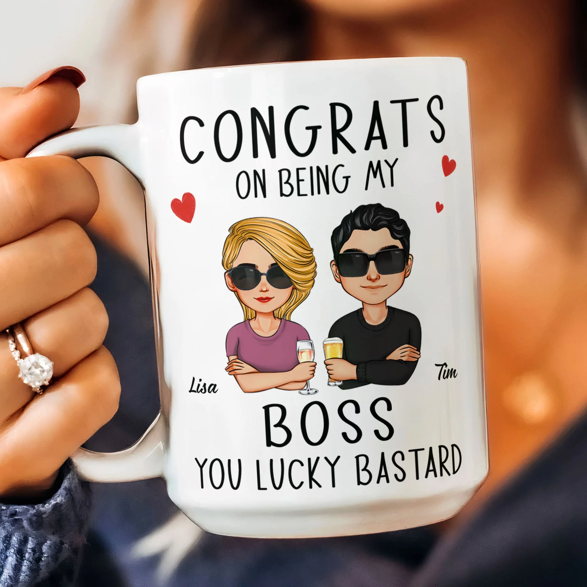 Congrats On Being My Boss - Personalized Mug - Image 5