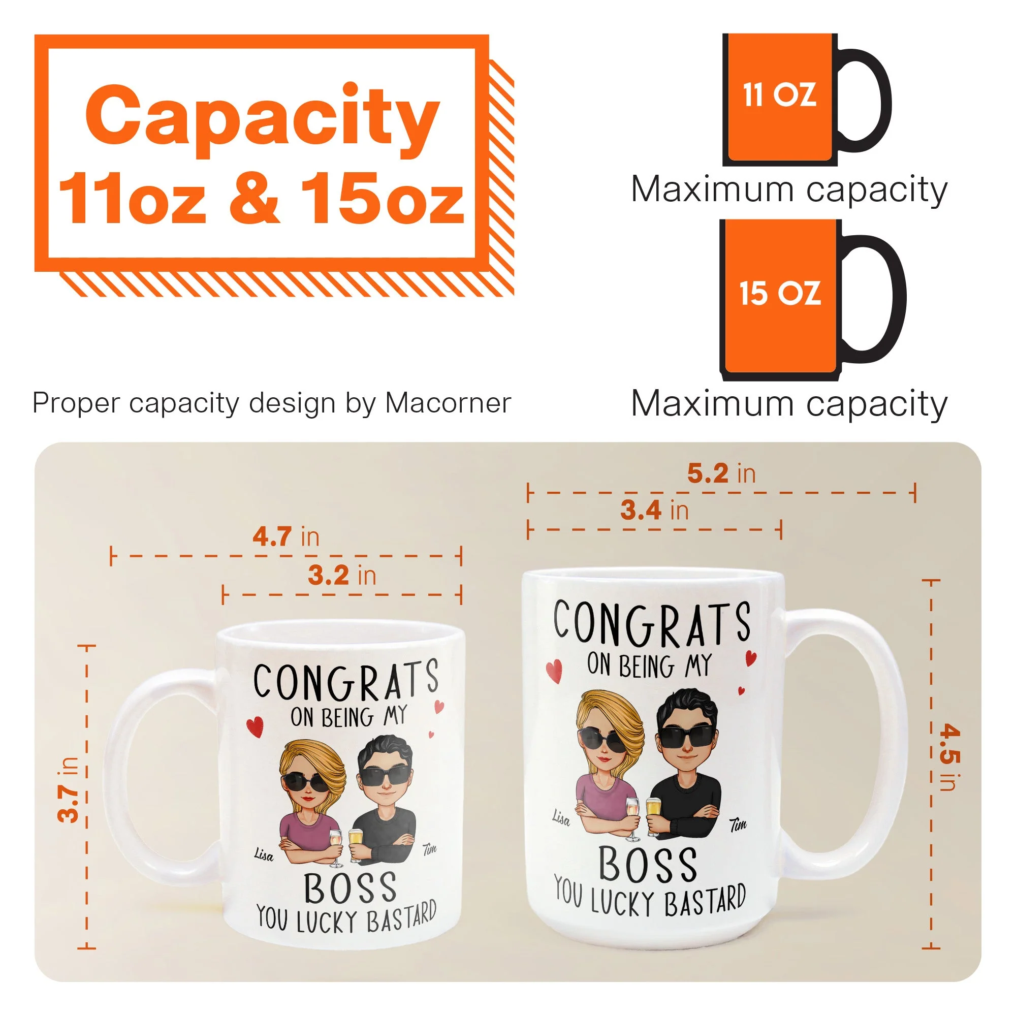 Congrats On Being My Boss - Personalized Mug - Image 9
