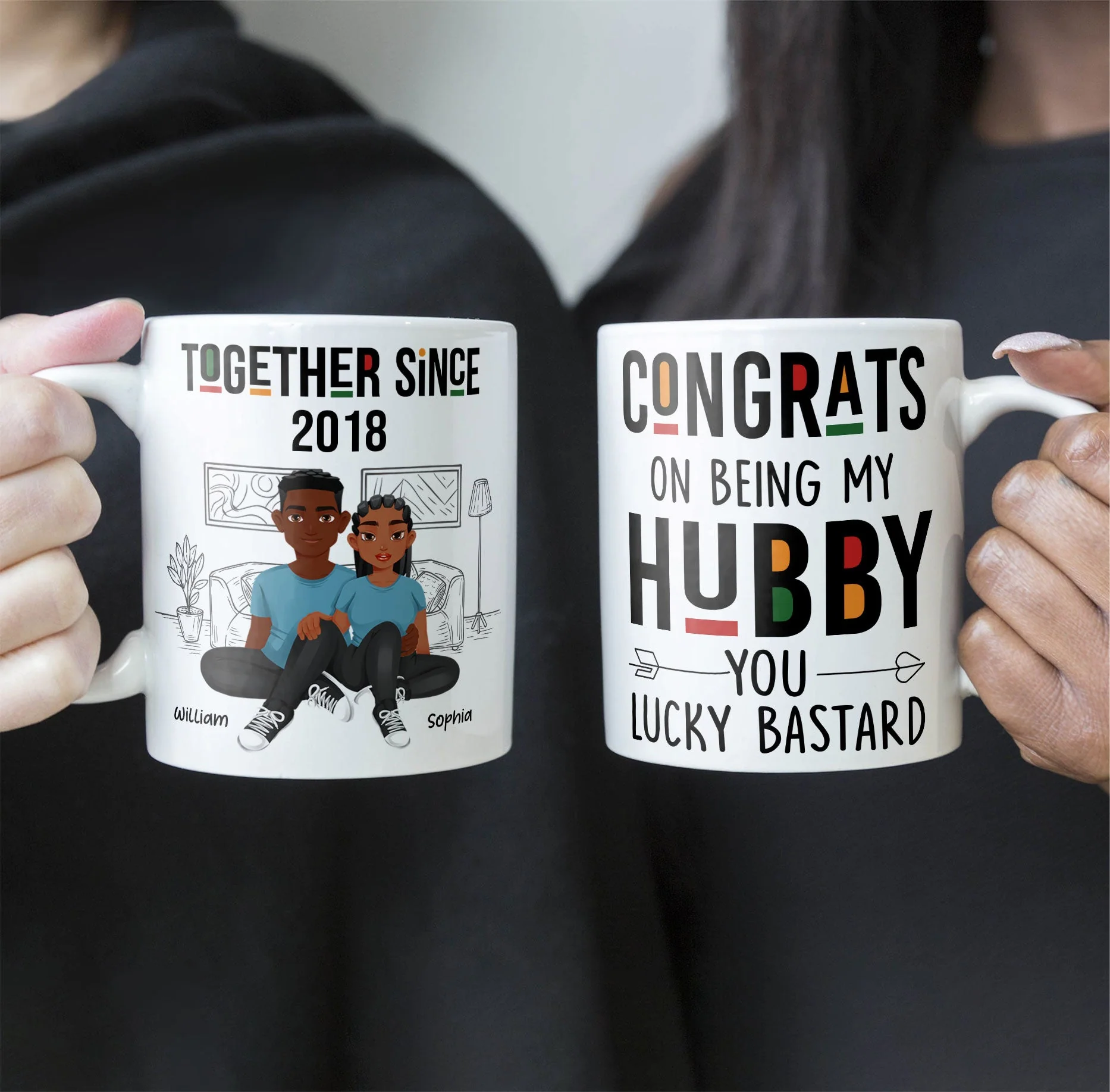 Congrats On Being My Hubby - Personalized Mug - Image 4