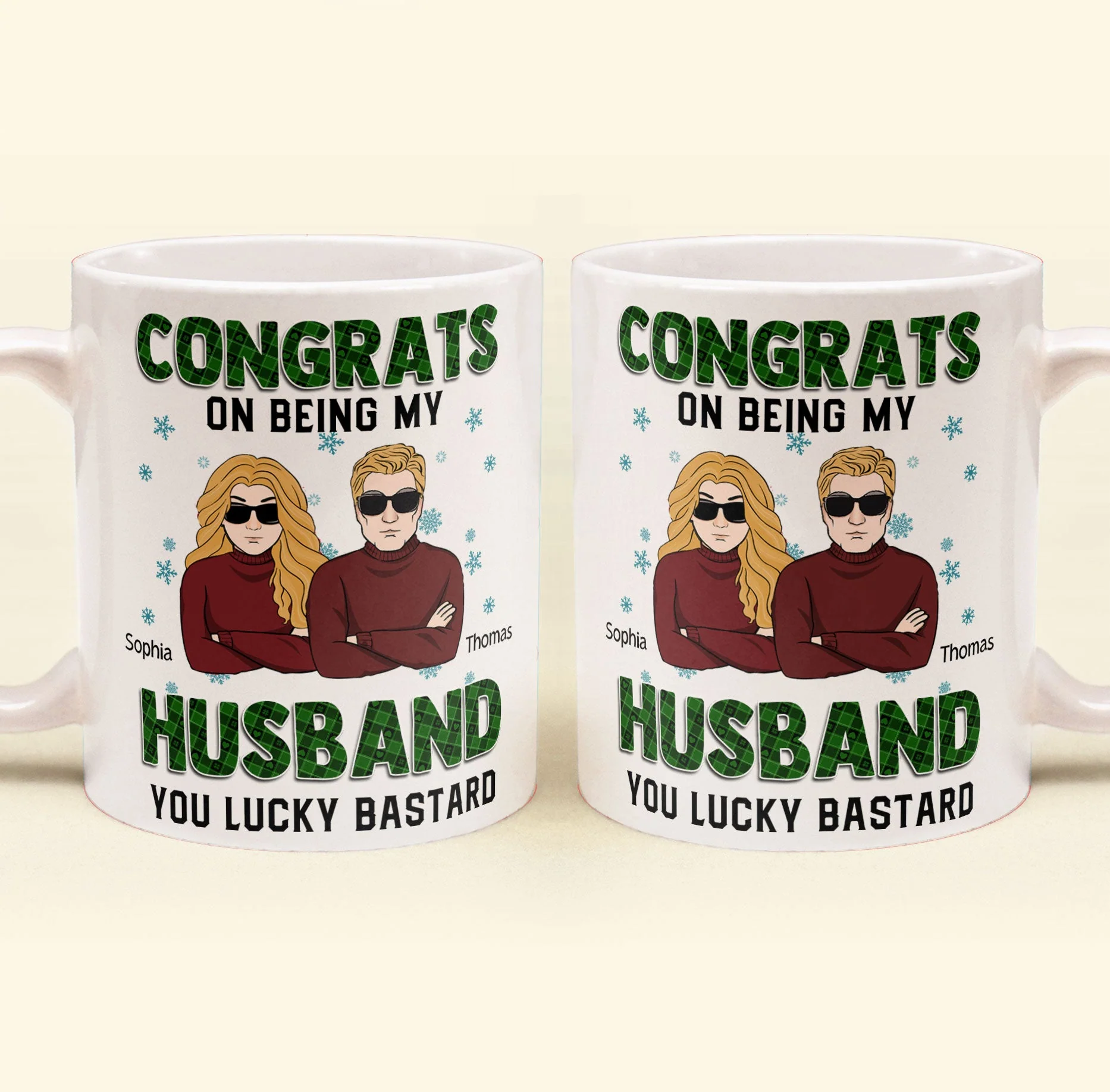 Congrats On Being My Husband- Personalized Mug