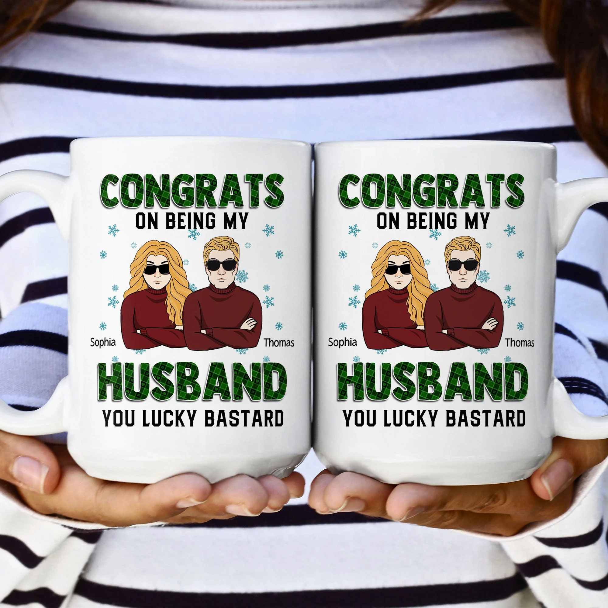 Congrats On Being My Husband- Personalized Mug - Image 6