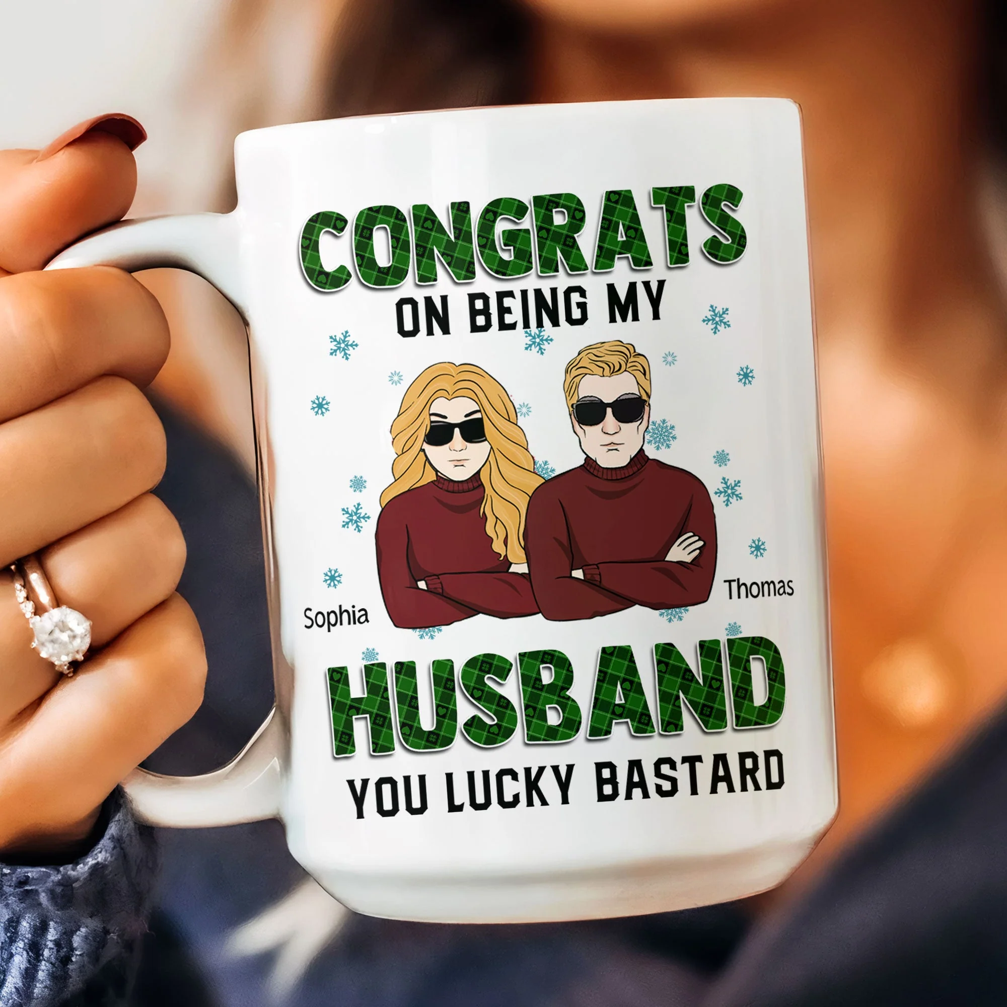 Congrats On Being My Husband- Personalized Mug - Image 7