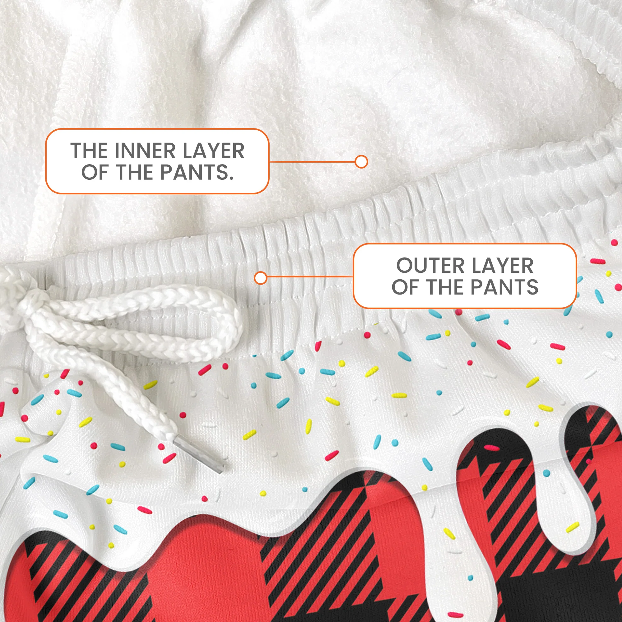 Cookie Crew Custom Gingerbread Letter With Name For Family, Kids - Personalized Sweatpants - Image 4