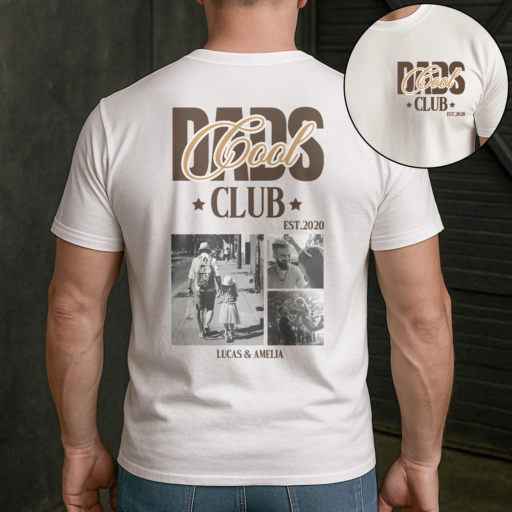 Cool Dad Club Custom Photo - Personalized Shirt - Image 2