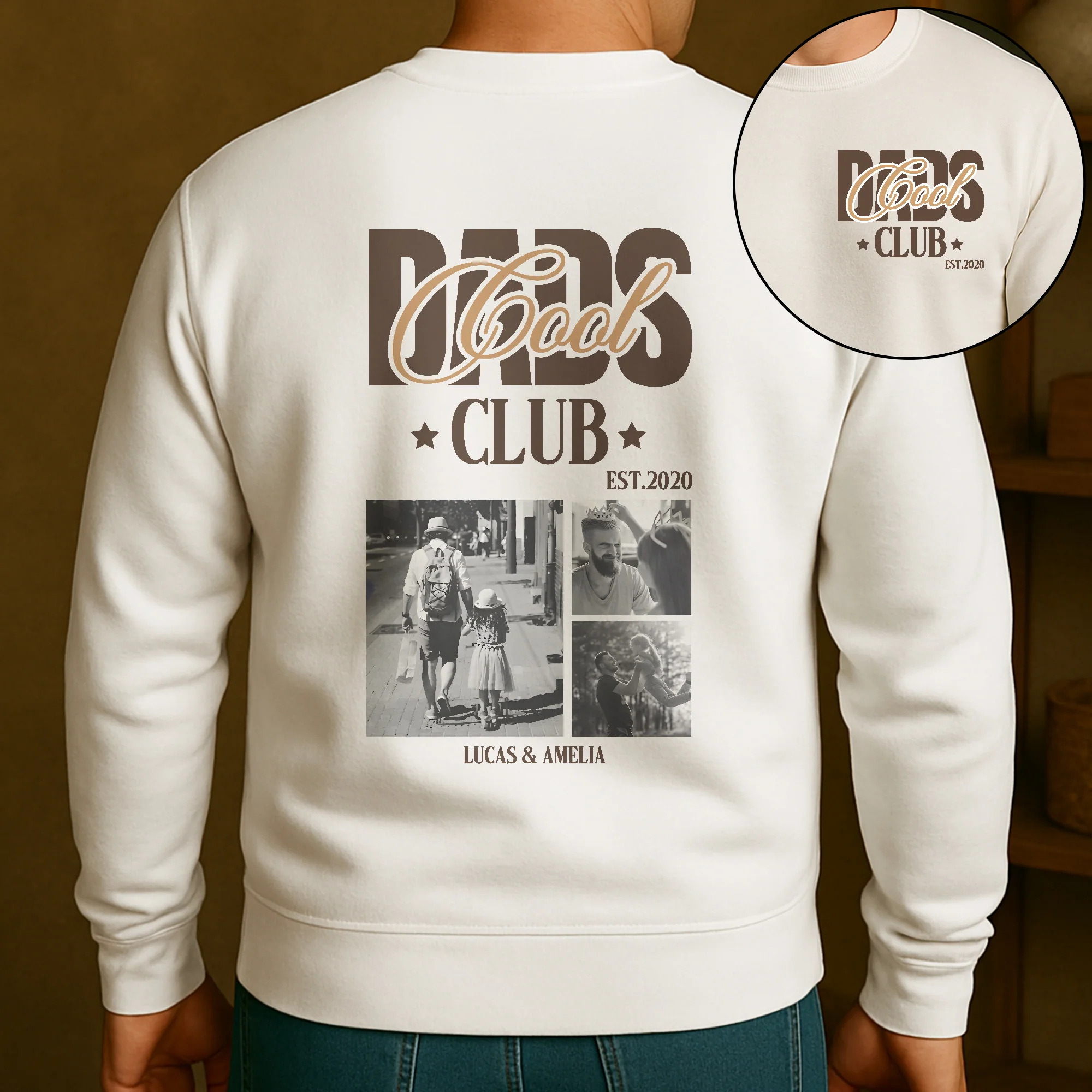Cool Dad Club Custom Photo - Personalized Shirt - Image 4