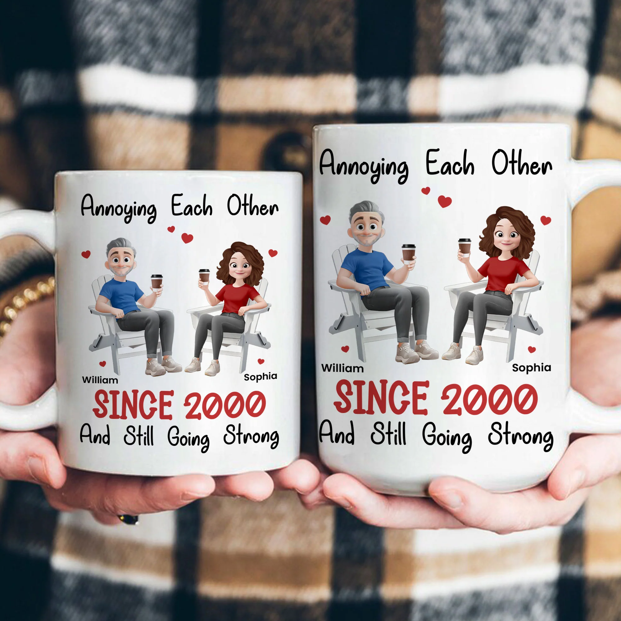 Couple Mug Annoying Each Other Since & Still Going Strong - Personalized Mug - Image 4