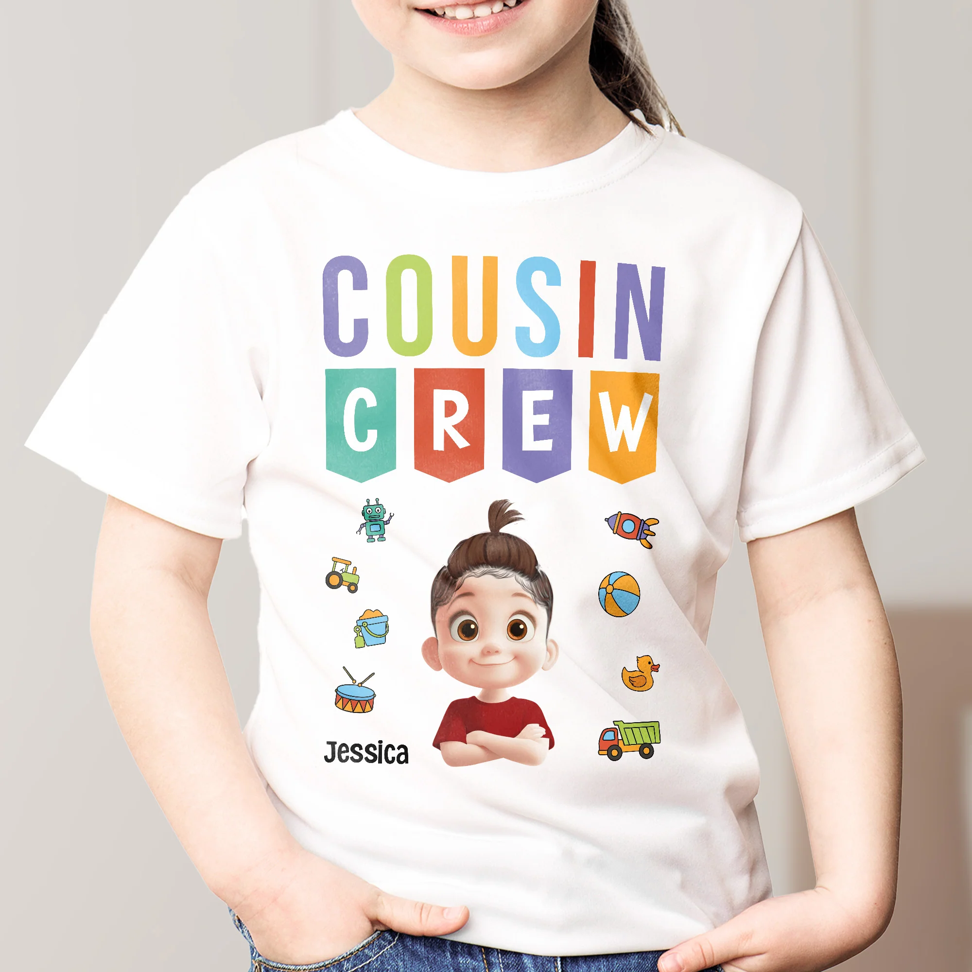 Cousin Crew Kid Matching Shirts Cartoon Version - Personalized Shirt - Image 4