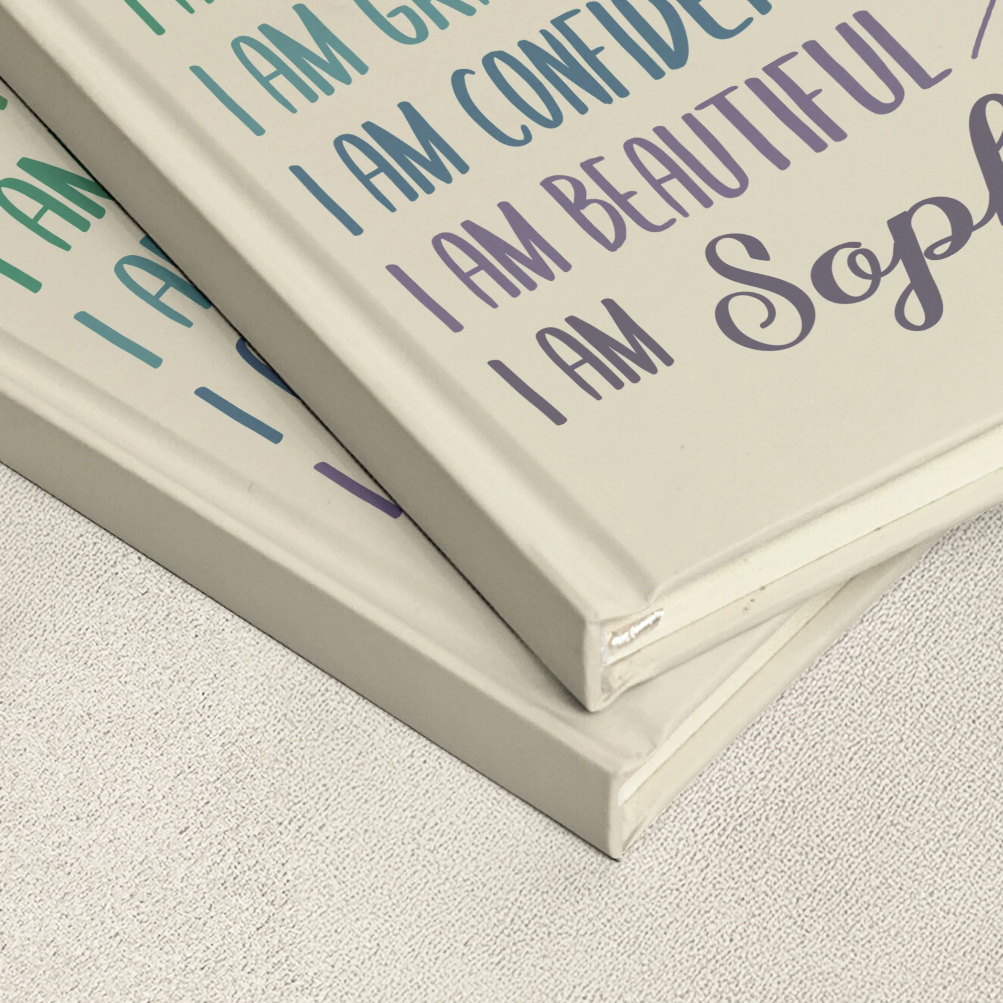 Custom Affirmations For Girl - Personalized Hardcover Journal - Image 2