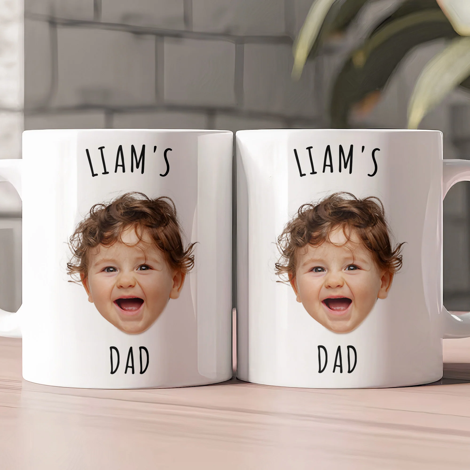 Custom Baby Face Gift For Family Mom Dad Grandparents - Personalized Photo Mug - Image 2