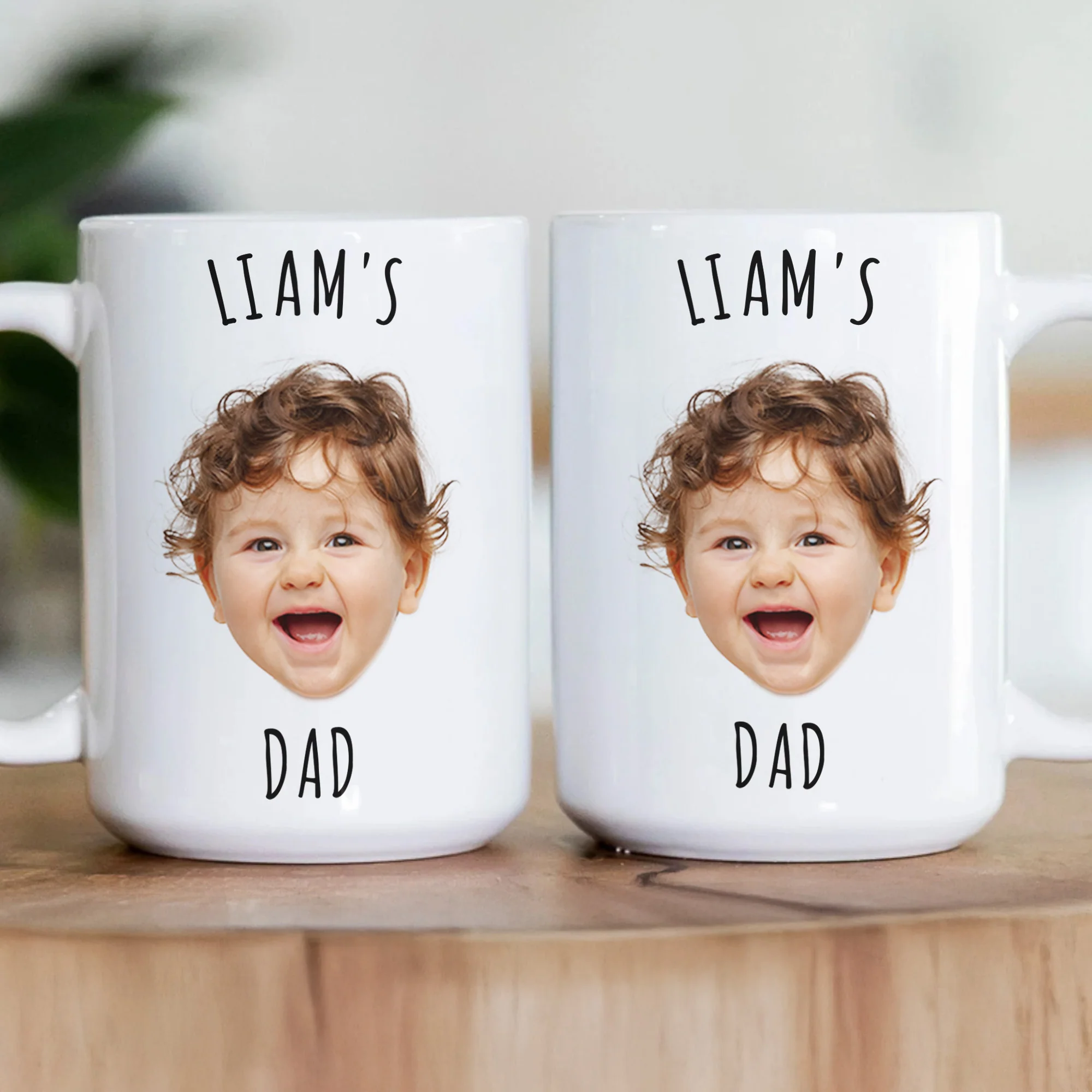 Custom Baby Face Gift For Family Mom Dad Grandparents - Personalized Photo Mug - Image 4
