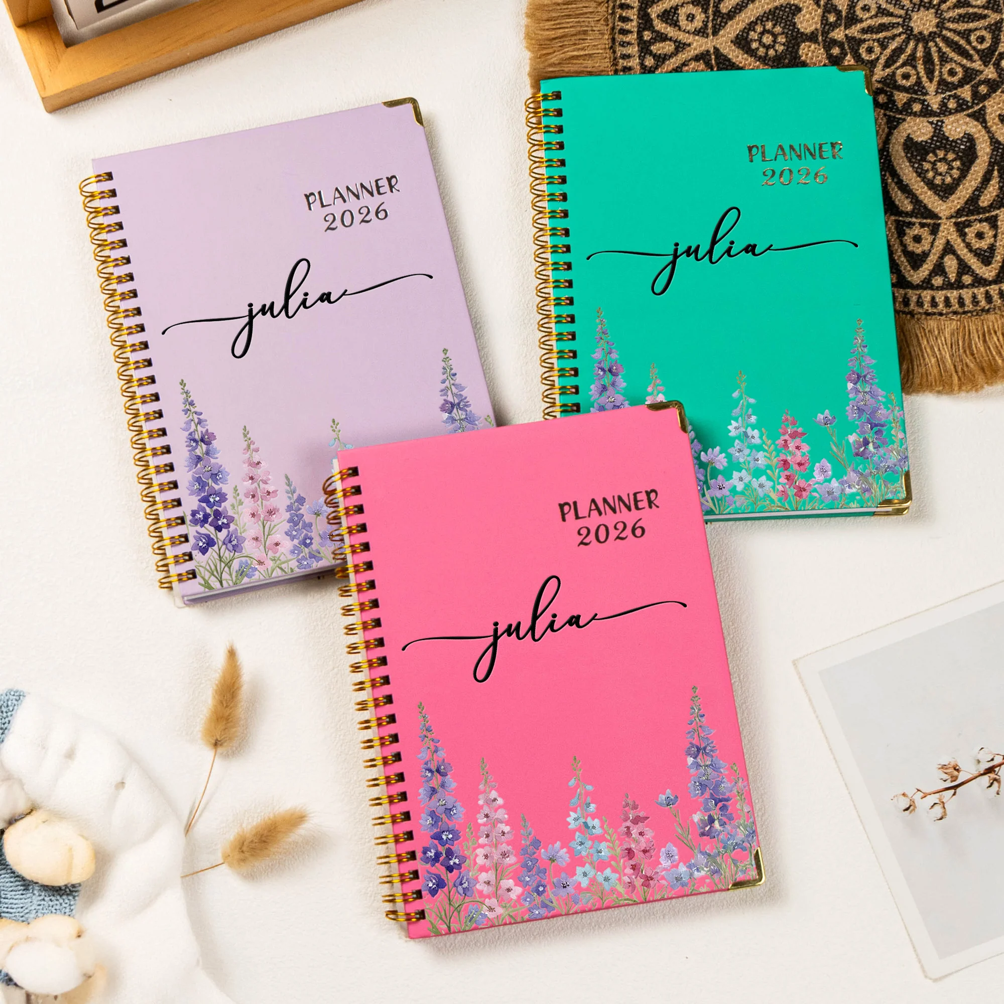 Custom Birth Flower Bullet Goal Planner - Personalized 2026 Planner - Image 4