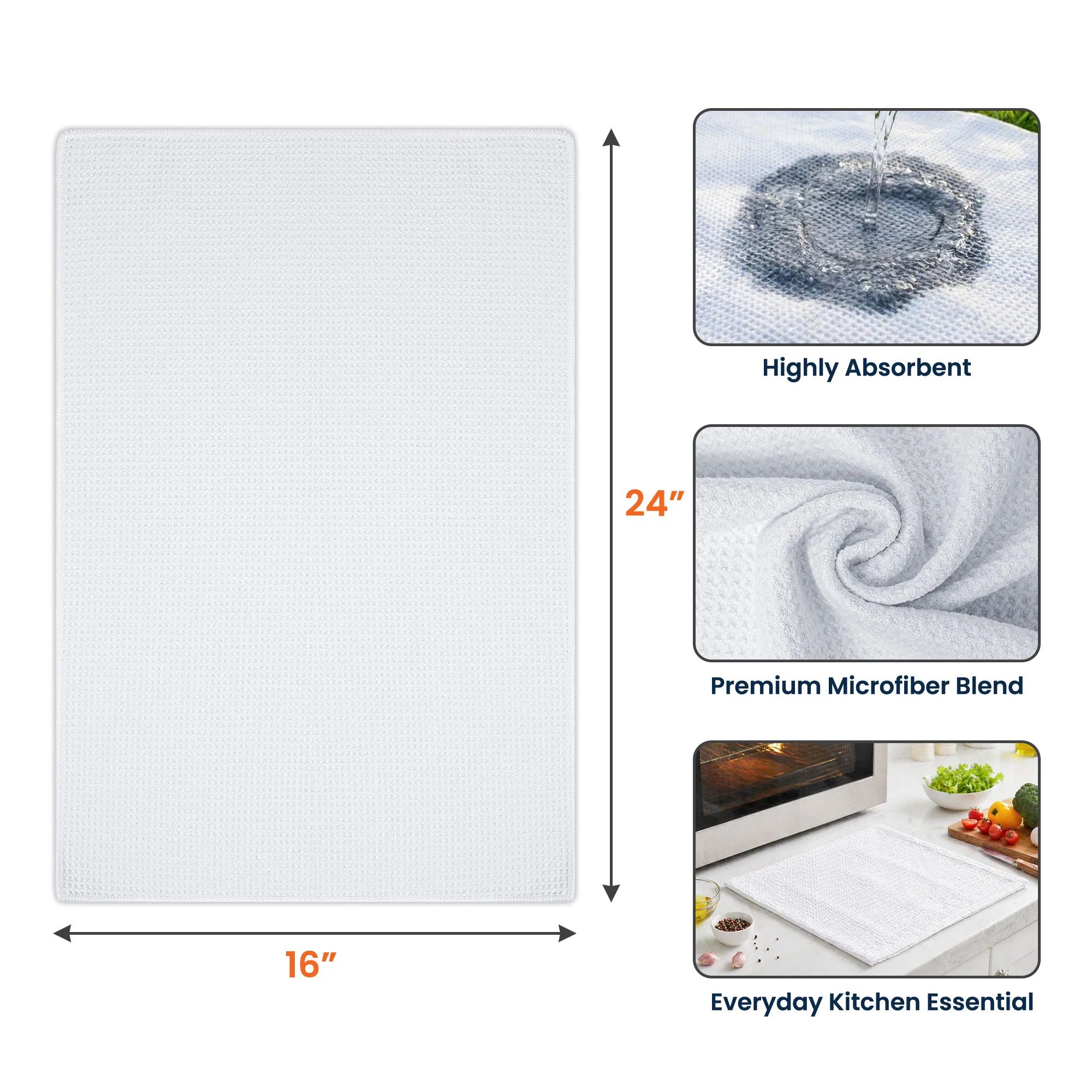 Custom Birth Flower & Name For Her Kitchen, Grandma, Mom, Wife, Sisters - Personalized Kitchen Towel - Image 5