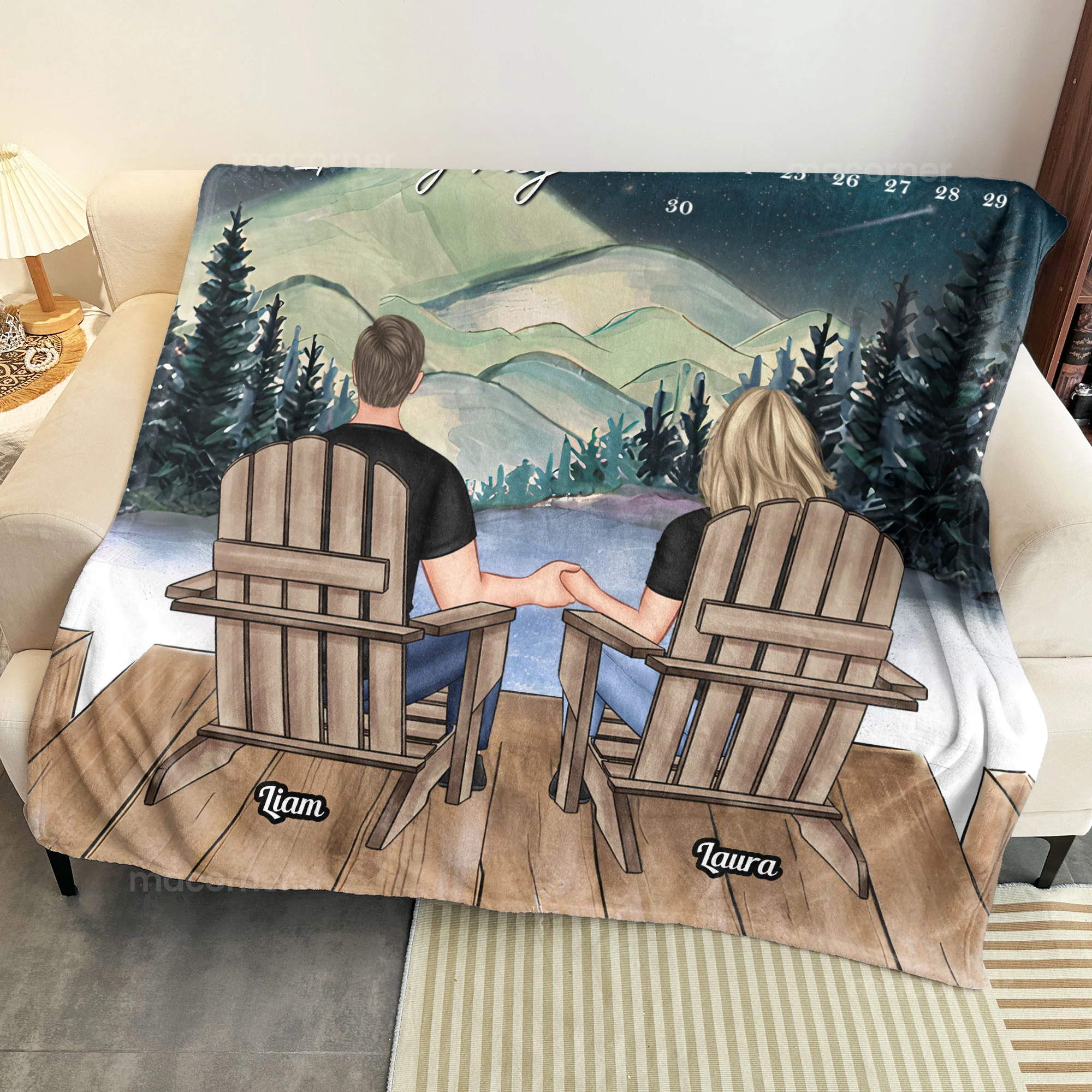 Custom Calendar The Day I Met You - Personalized Blanket - Image 4