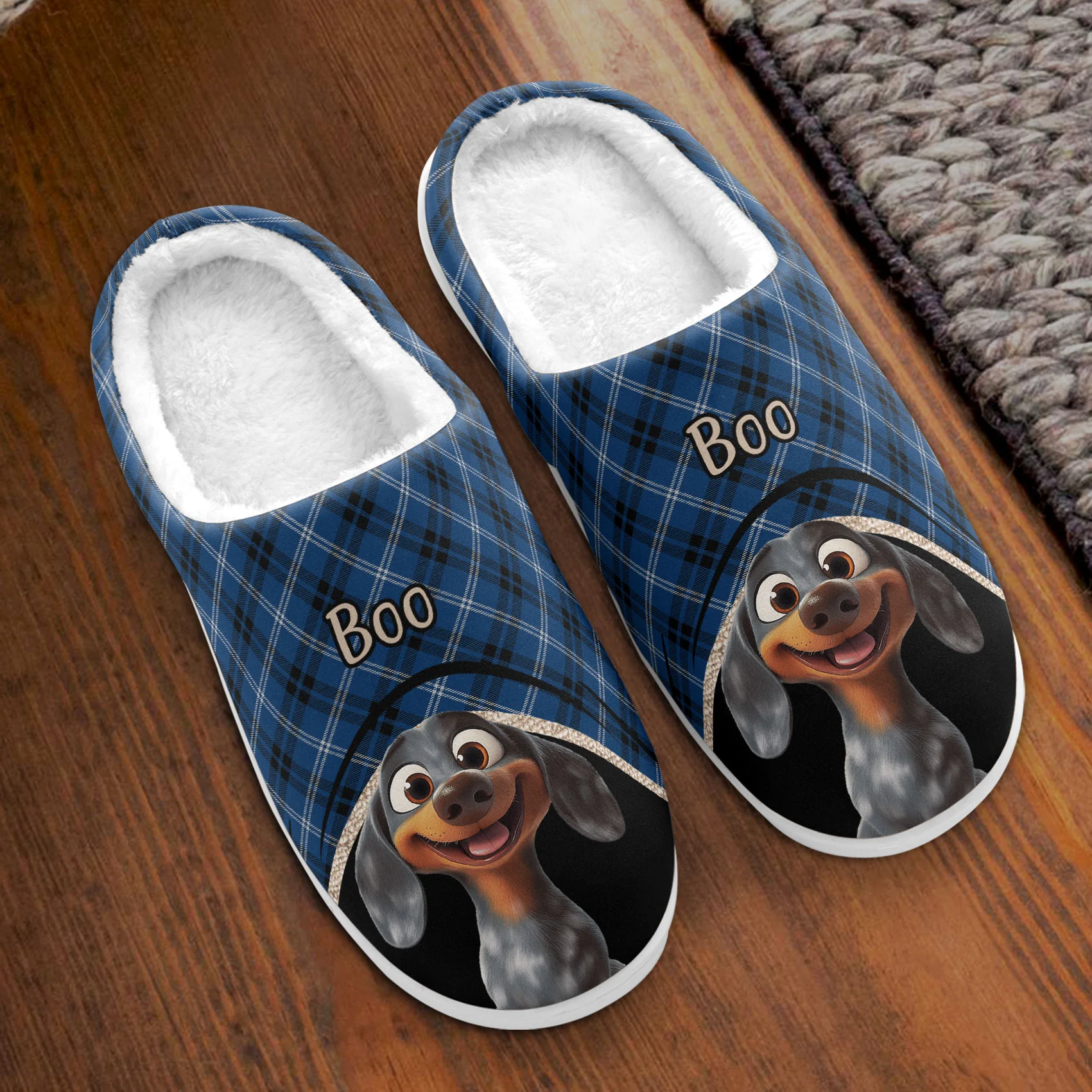 Custom Cartoon Dogs Dog Mom Dog Dad - Personalized Slippers - Image 2