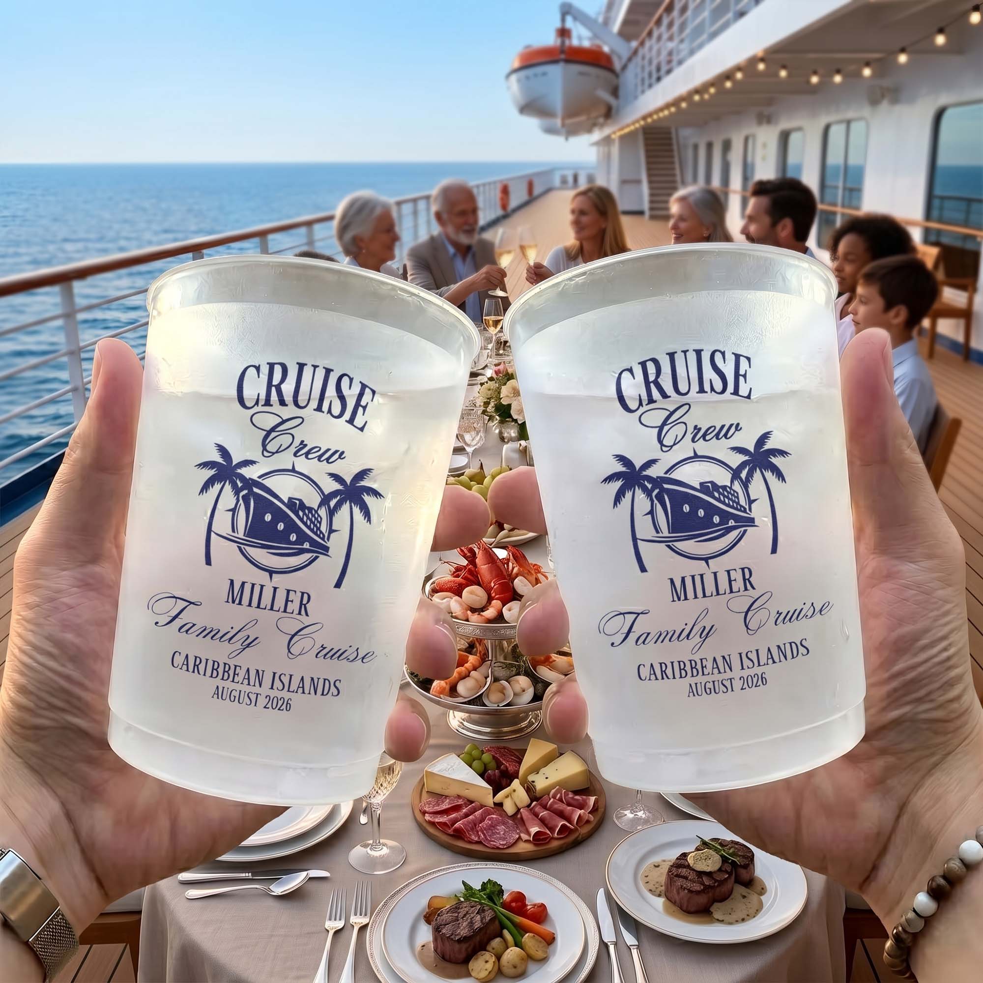 Custom Cruise Crew Family Cruise - Crusing Family Trip, Friends Trip, Cruise Trip - Personalized Cups