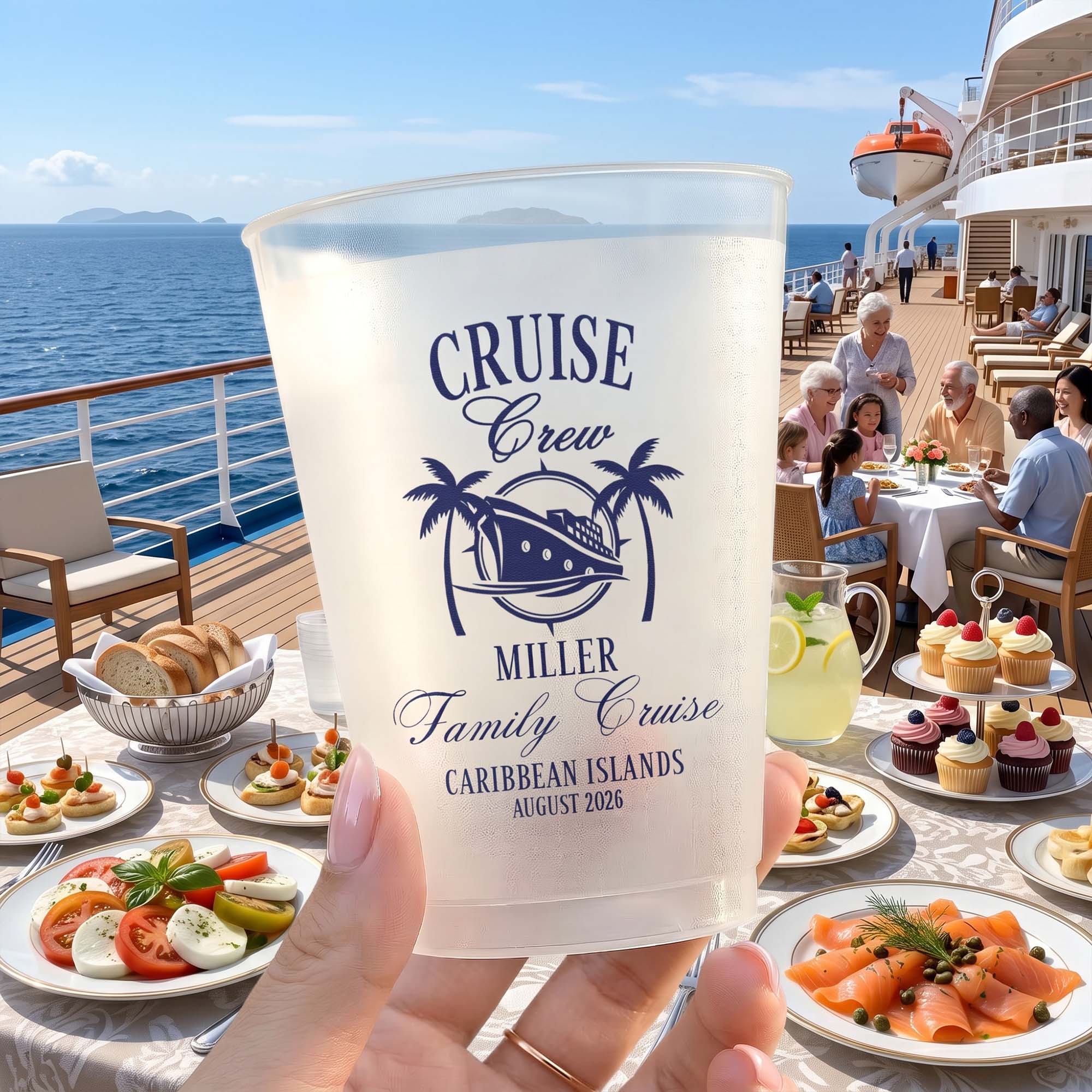 Custom Cruise Crew Family Cruise - Crusing Family Trip, Friends Trip, Cruise Trip - Personalized Cups - Image 4