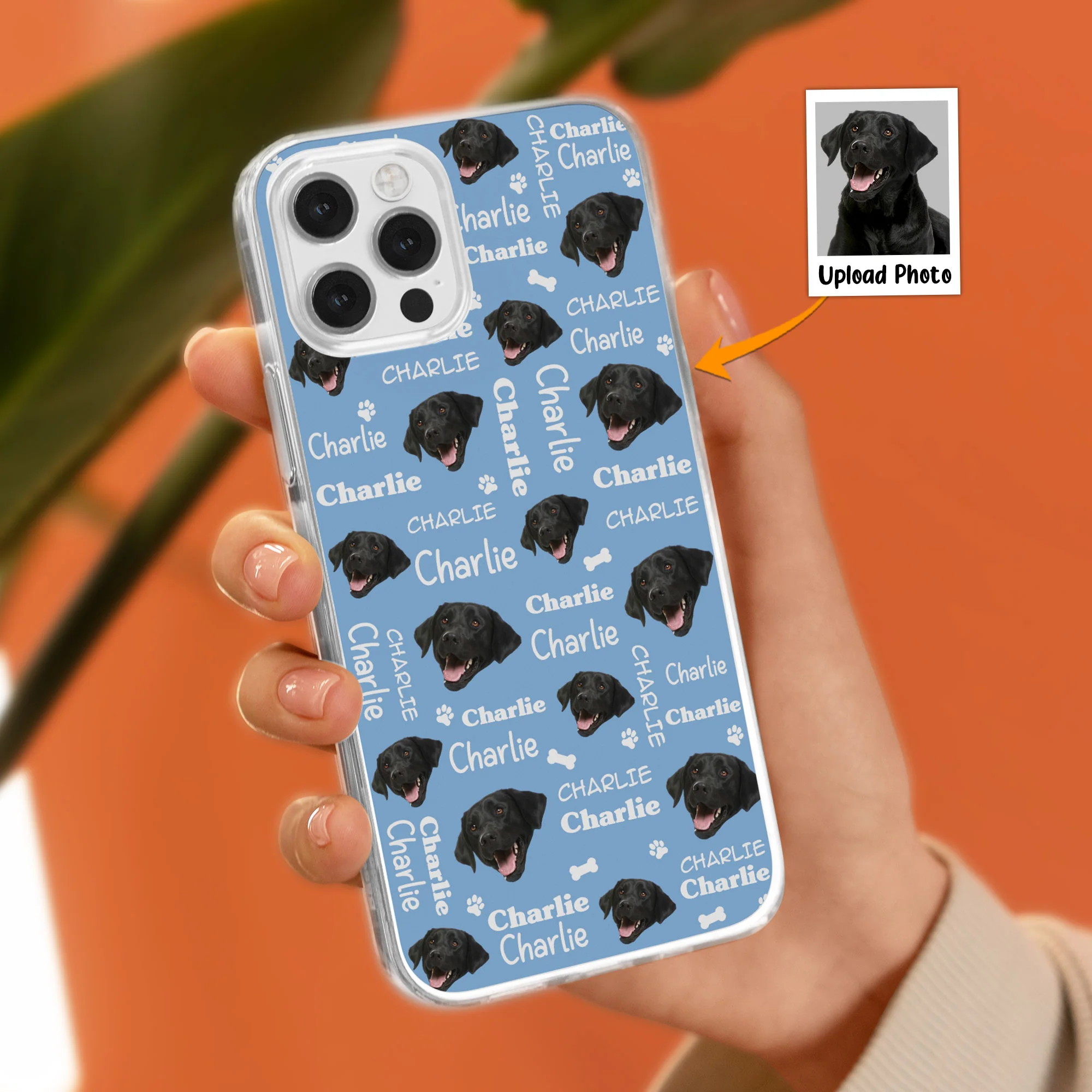 Custom Cute Pet Face - Personalized Photo Clear Phone Case - Image 4