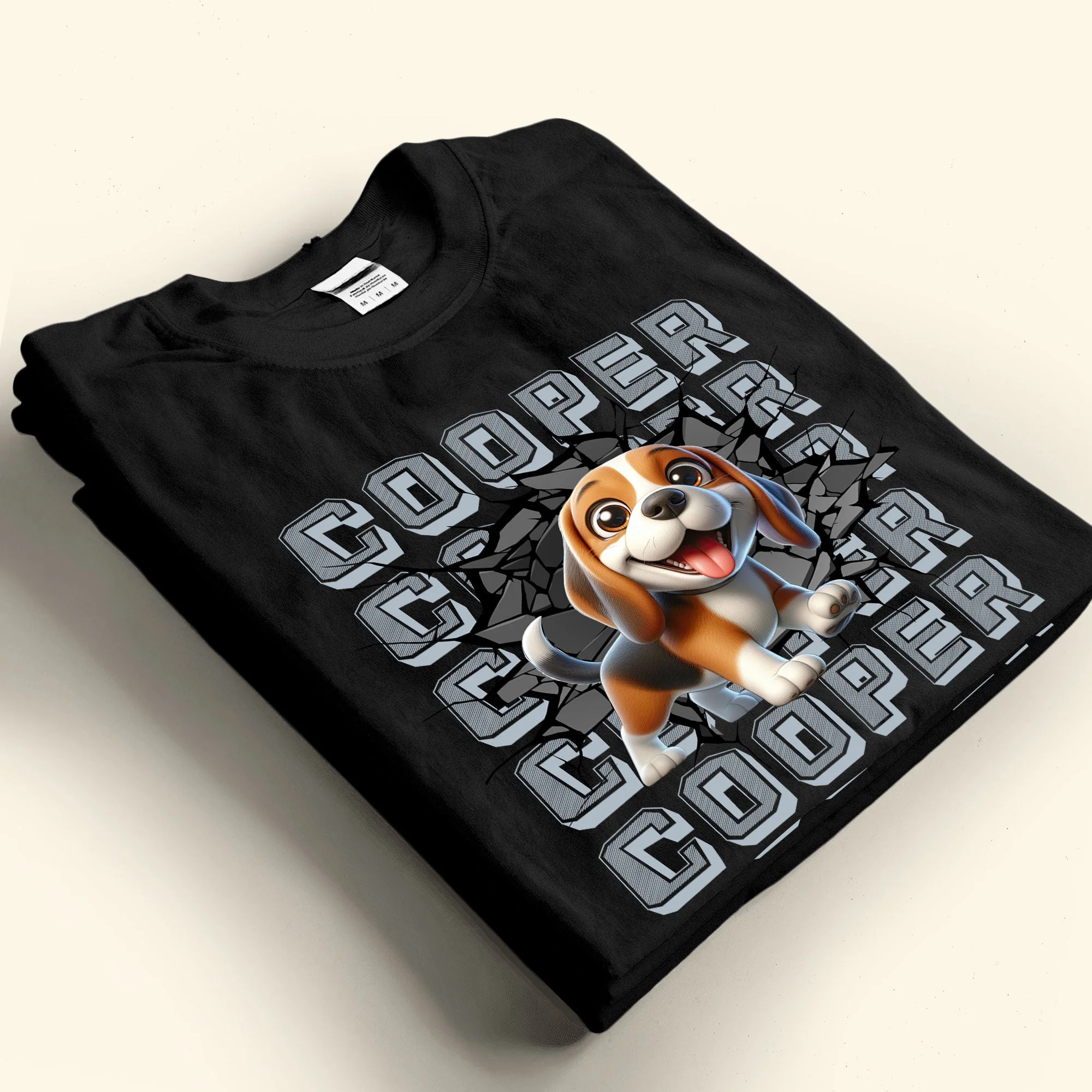Custom Dog Name Stacked - Personalized Shirt - Image 4