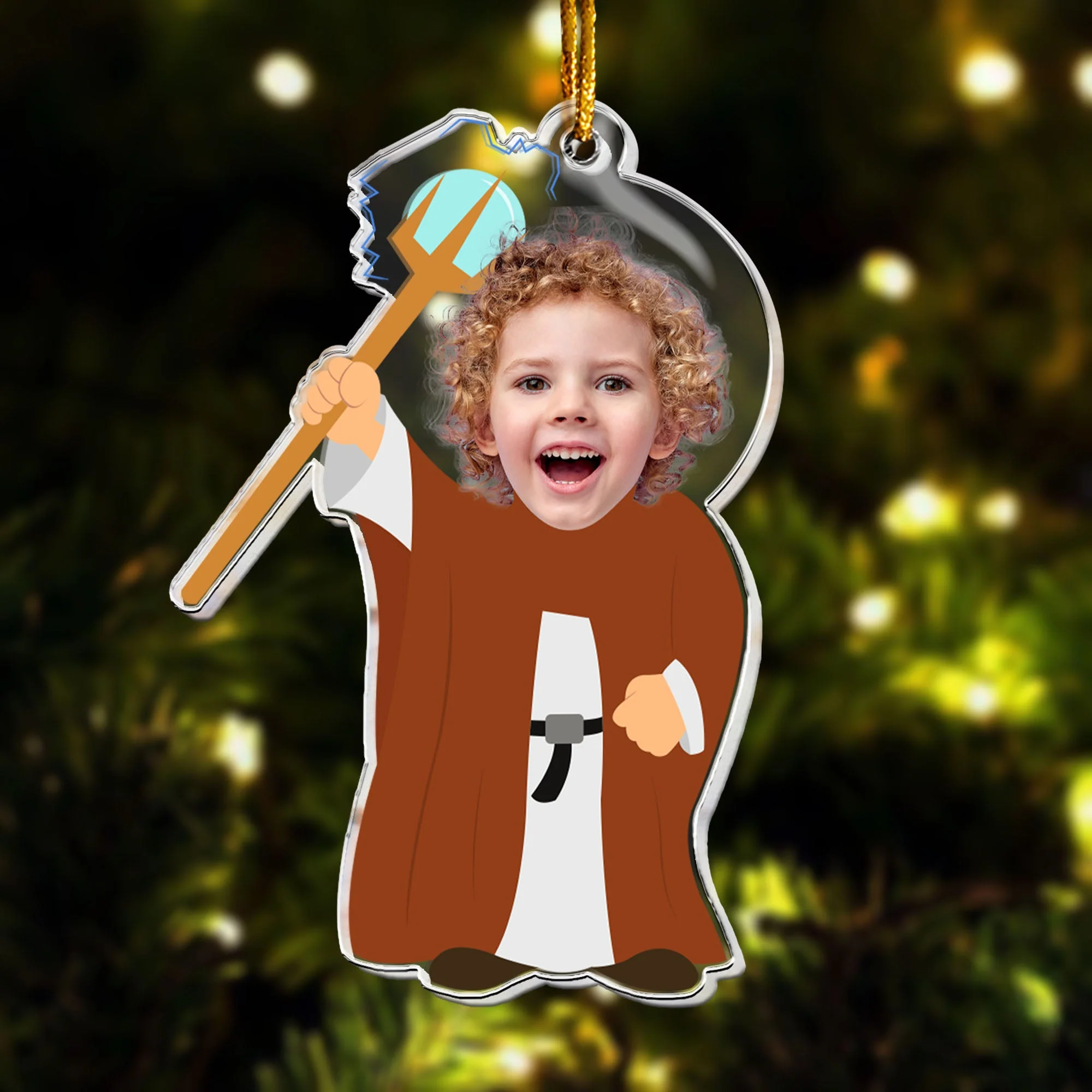 Custom Face For Kids Fantasy World - Personalized Acrylic Photo Ornament - Image 4