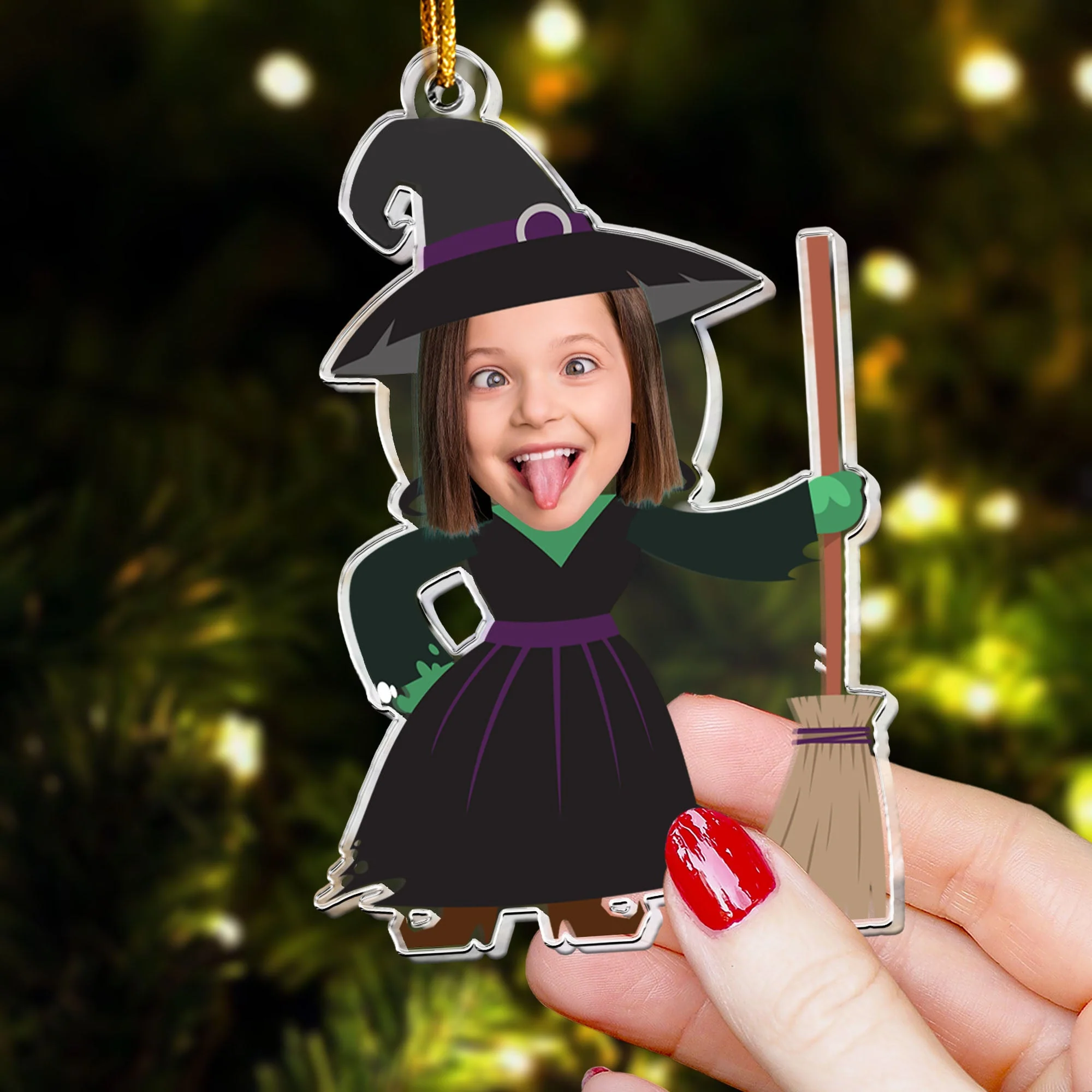 Custom Face For Kids Fantasy World - Personalized Acrylic Photo Ornament - Image 5