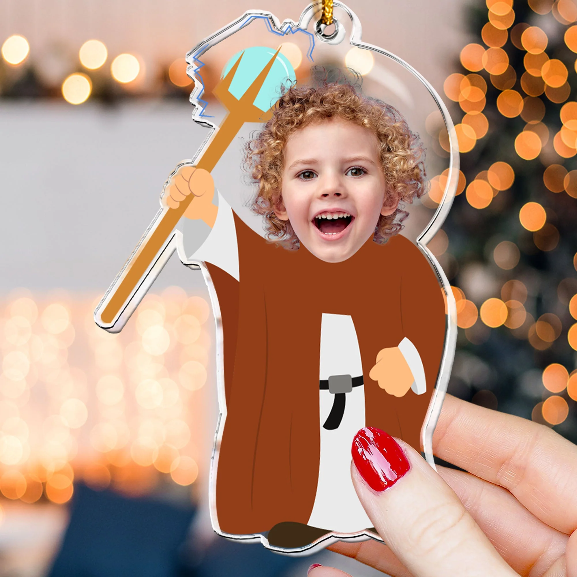 Custom Face For Kids Fantasy World - Personalized Acrylic Photo Ornament - Image 7
