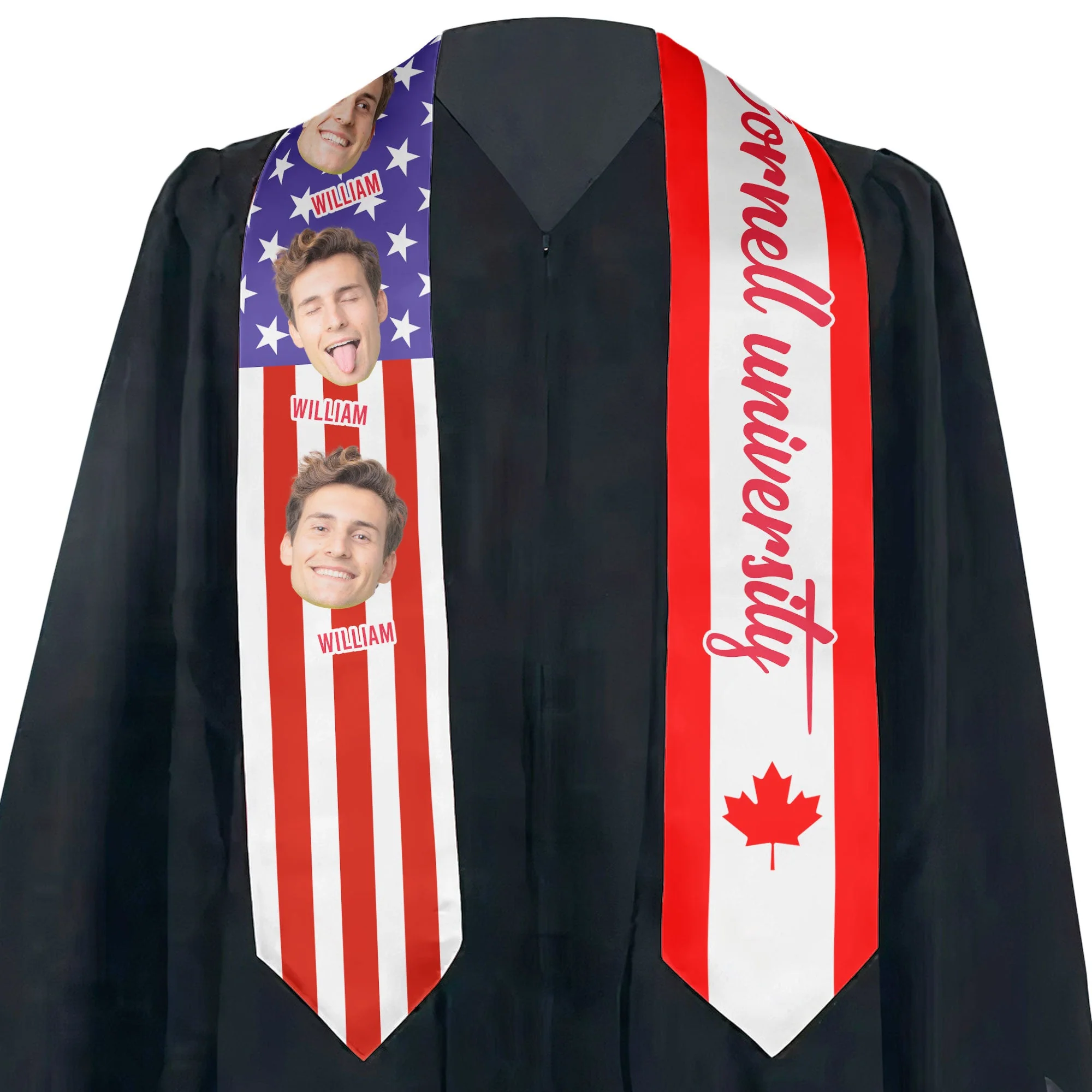 Custom Face Graduation Stole - Personalized Photo Graduation Stole - Image 5