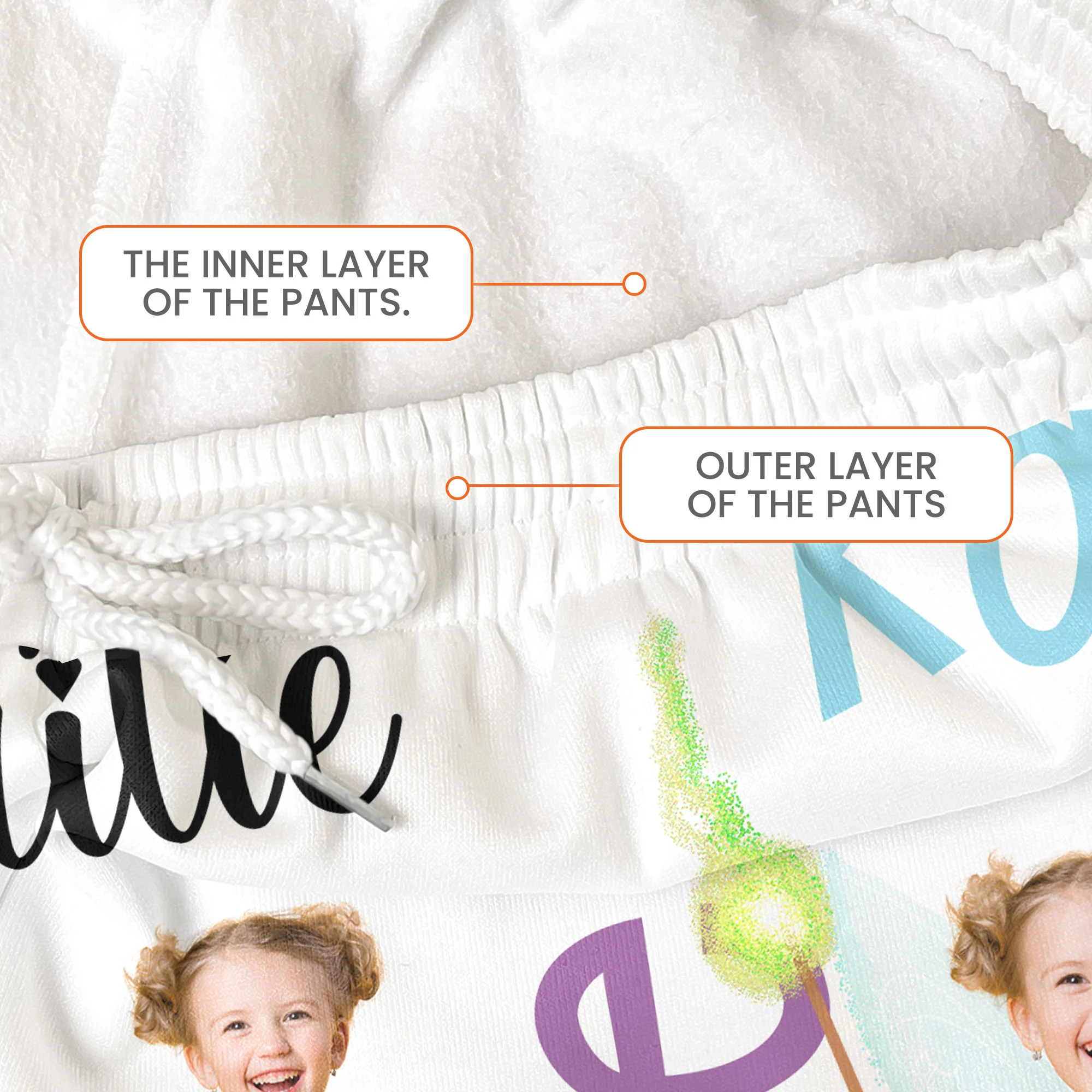 Custom Face Princess Baby - Personalized Photo Sweatpants - Image 6