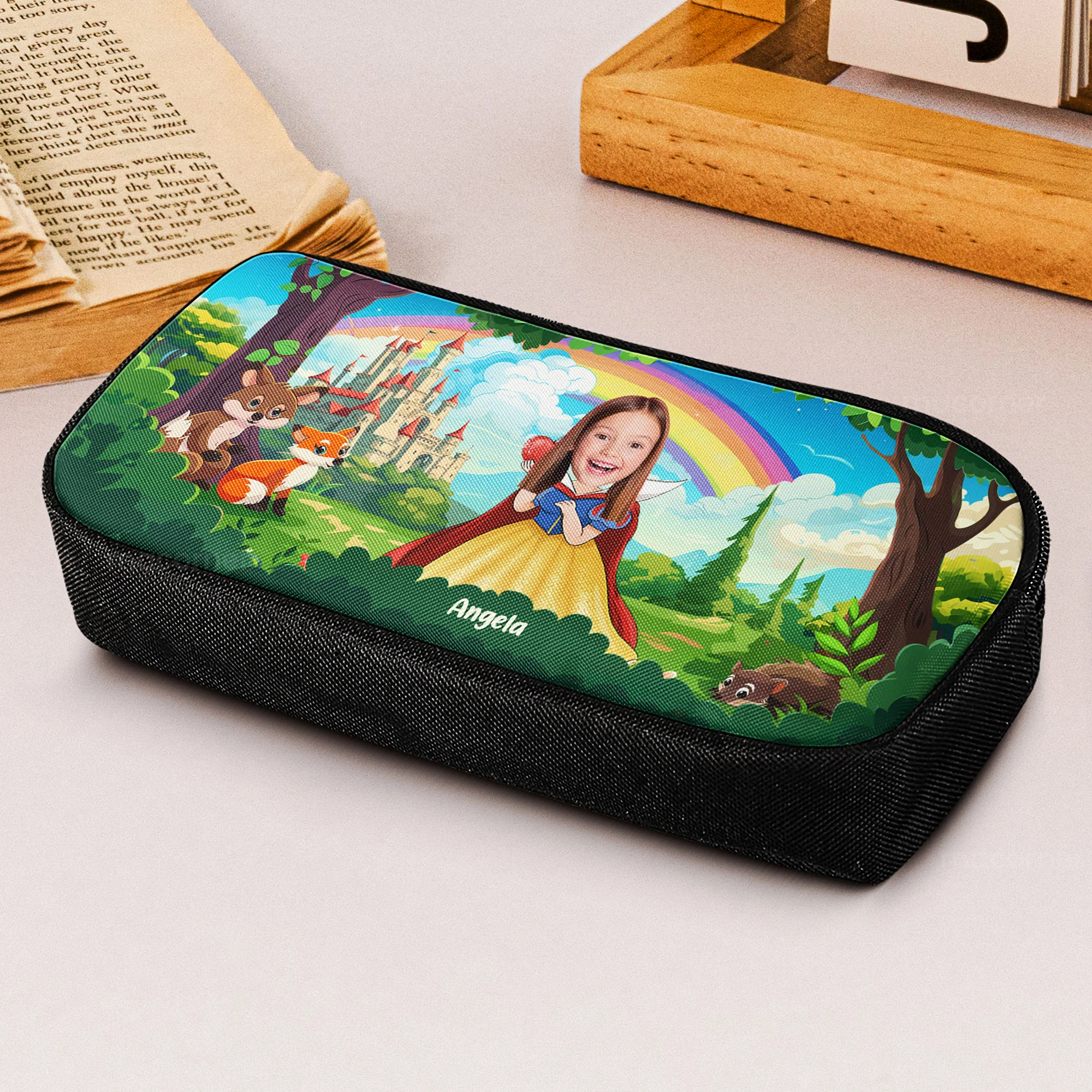 Custom Face With Adorable Princess - Personalized Photo Pencil Case - Image 5