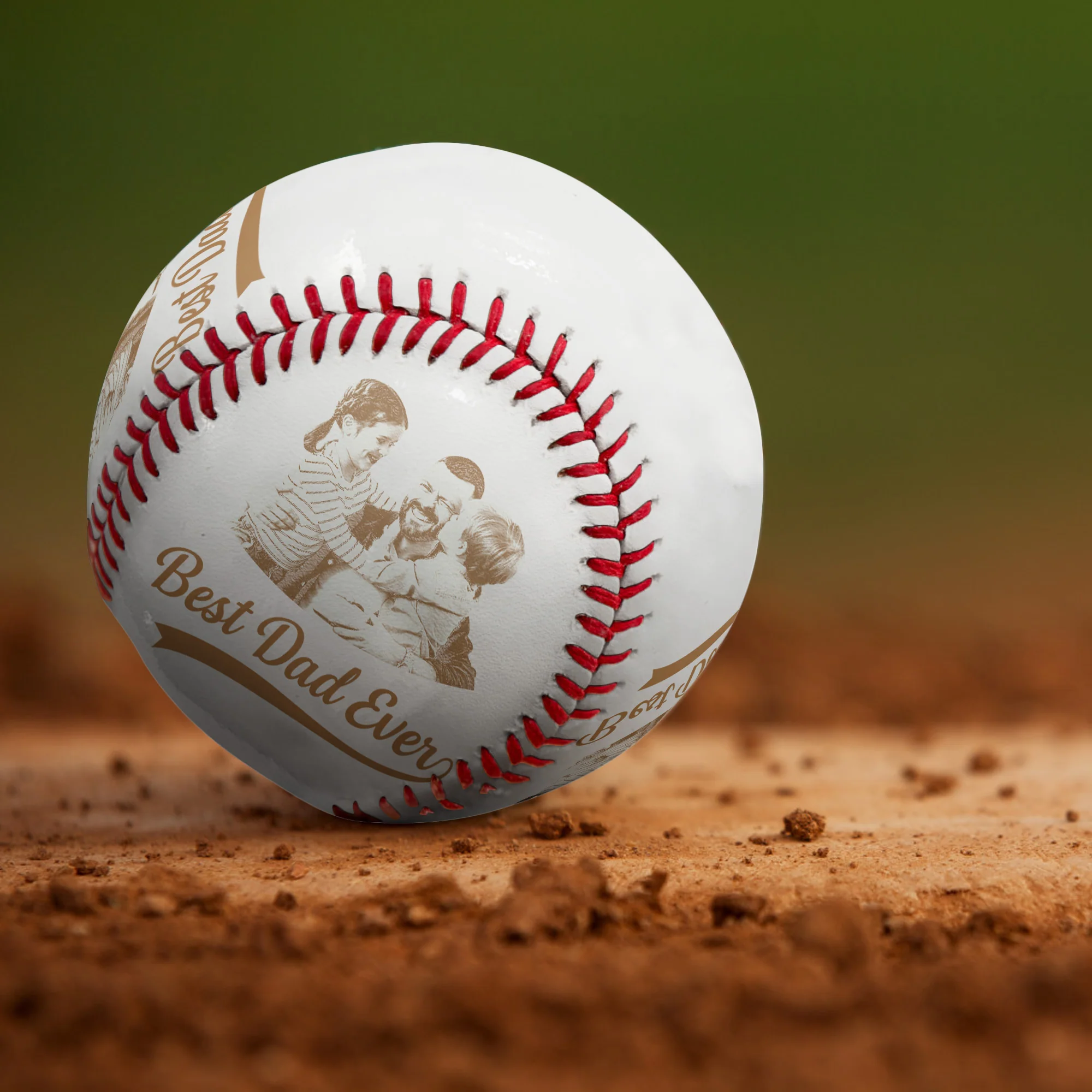 Custom Favourite Photo Gift For Family Couple Dad - Personalized Photo Baseball - Image 5