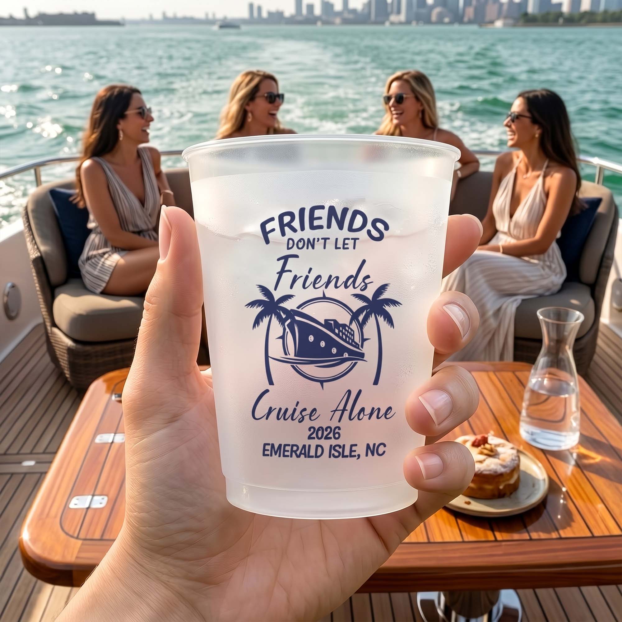 Custom Friends Don't Let Friends Cruise Alone - Crusing Friends Trip, Besties Trip, Cruise Trip - Personalized Cups - Image 3