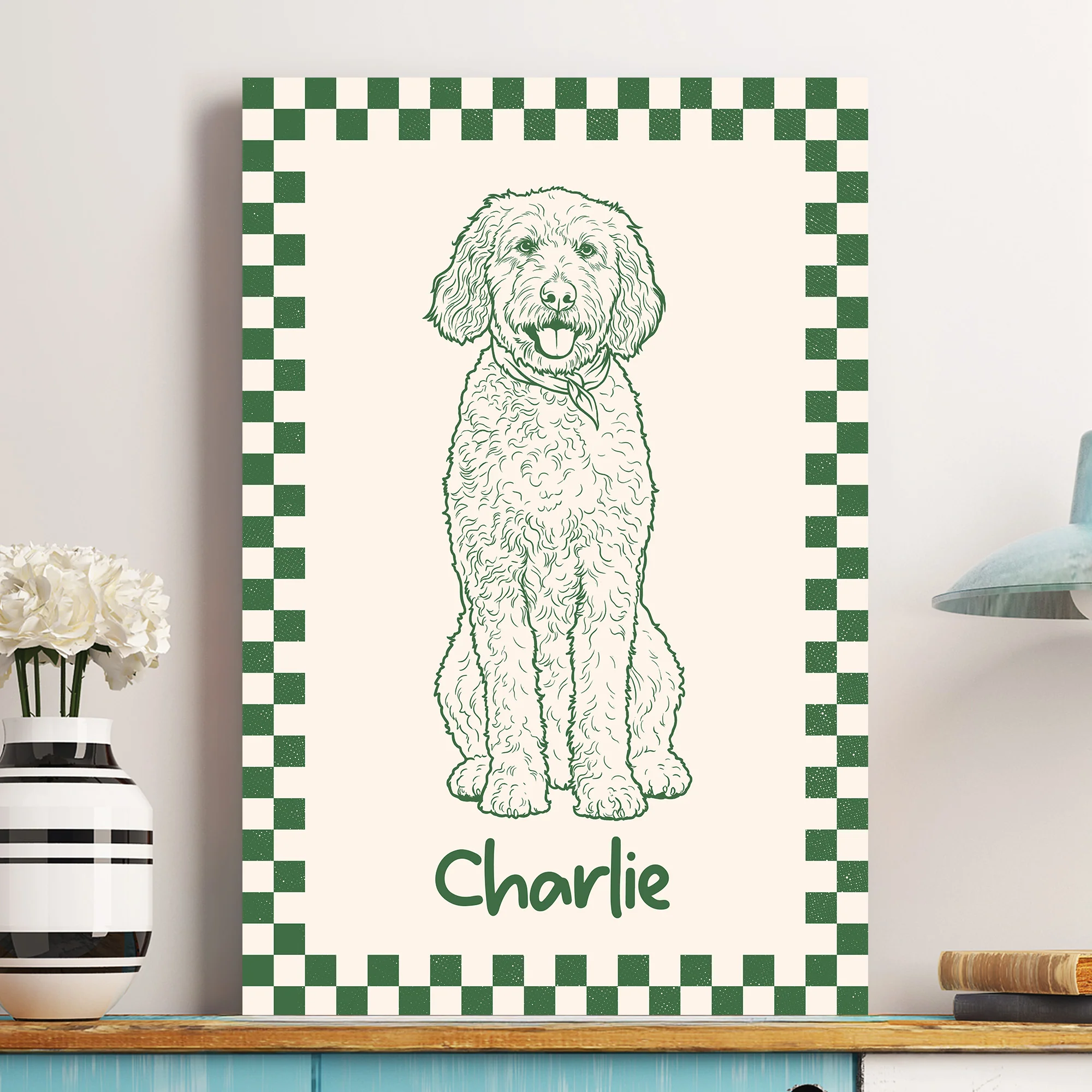 Custom Funky Pet Portrait Retro Pet Prints Gift - Personalized Poster - Image 6