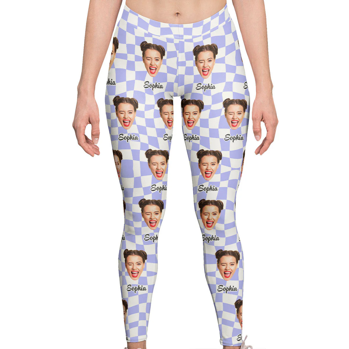 Custom Funny Face - Personalized Photo Leggings - Image 2