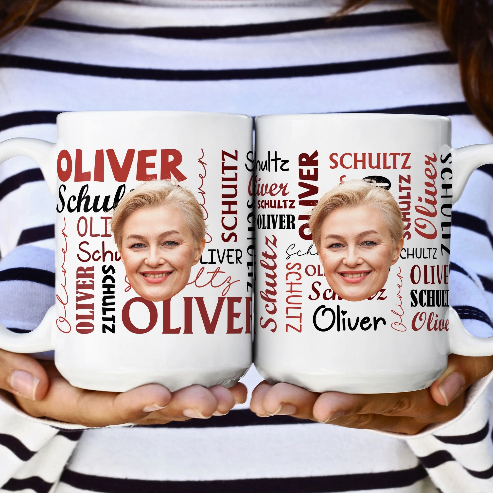 Custom Funny Face Signature Style - Personalized Photo Mug - Image 6
