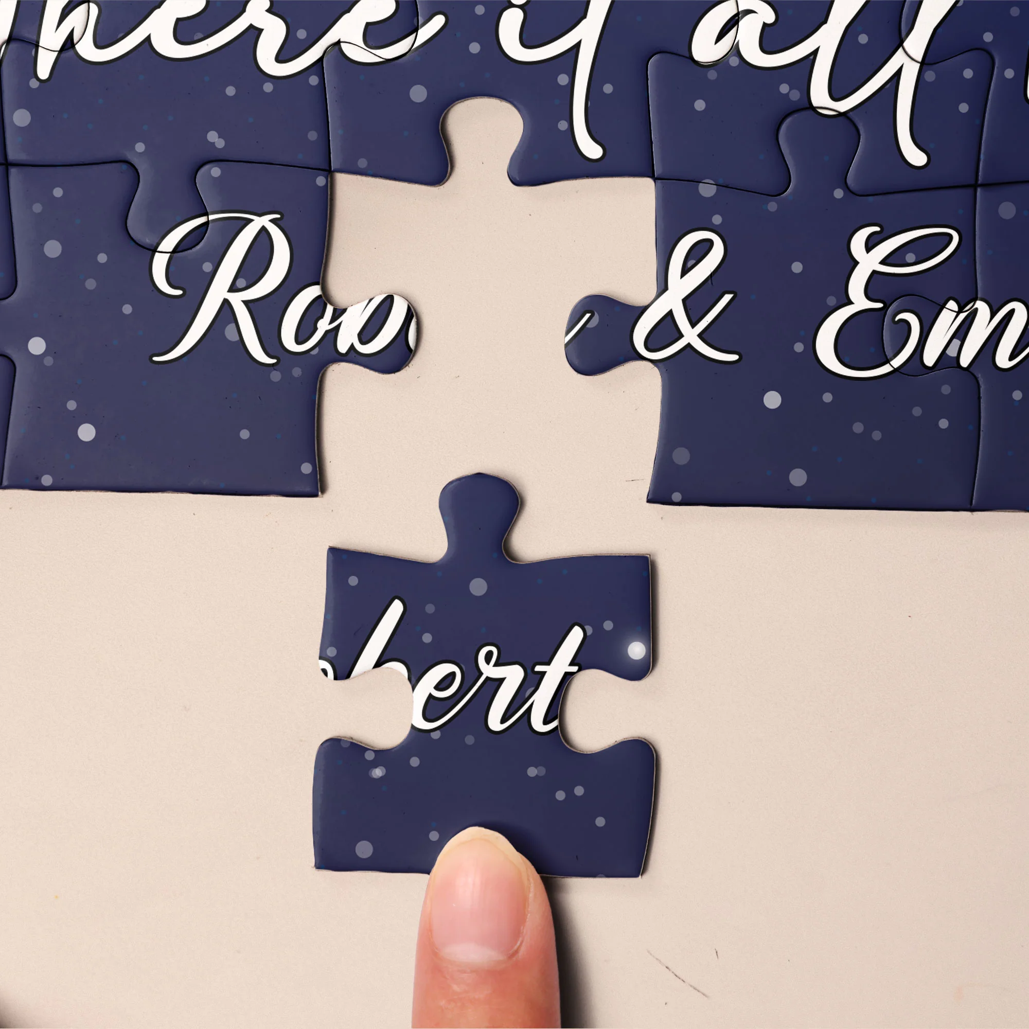 Custom Jigsaw Puzzle Location Map For Couple - Personalized Photo Jigsaw Puzzle - Image 5