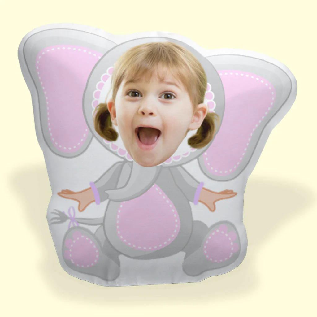 Custom Kid Face Cute Animal - Personalized Photo Custom Shaped Pillow - Image 4