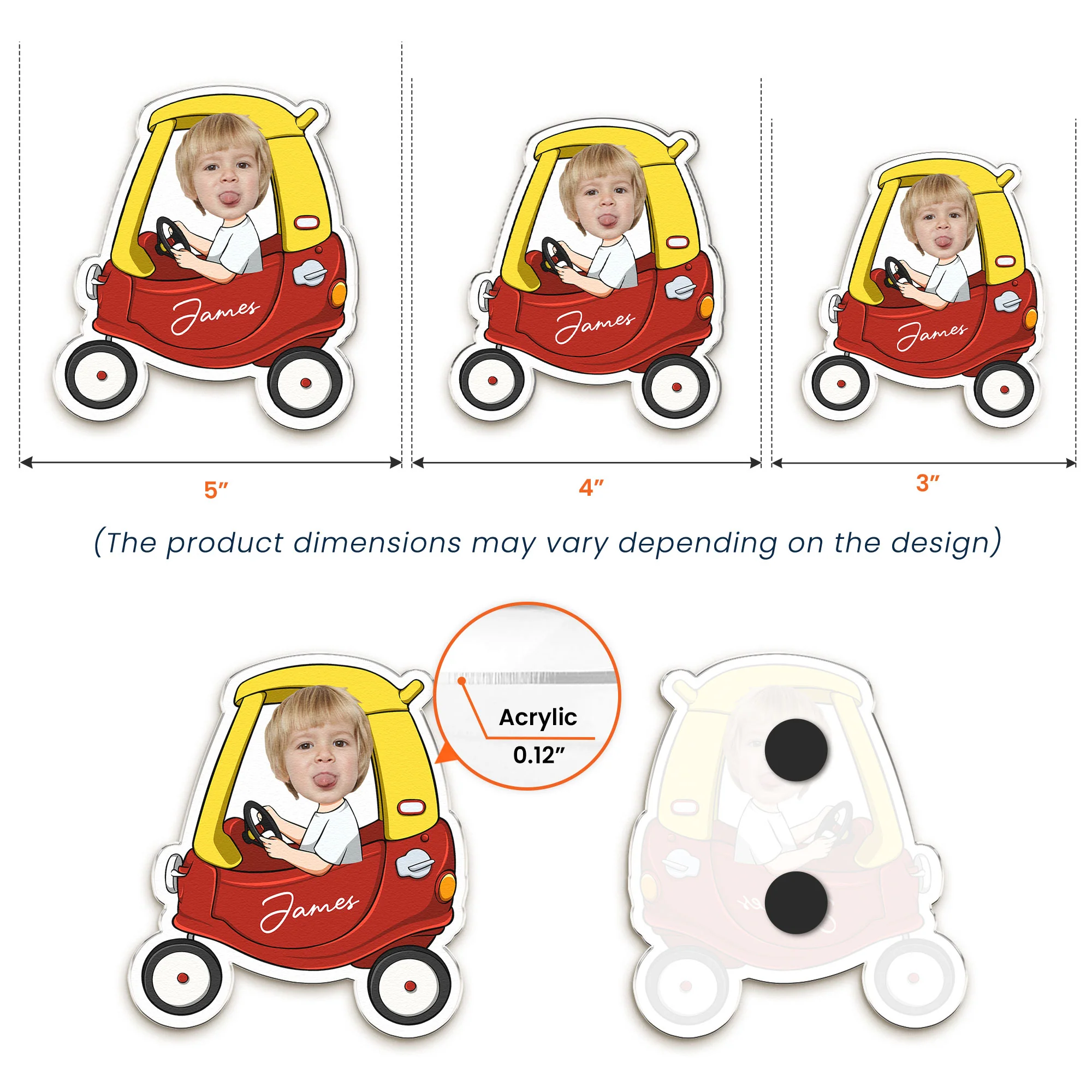 Custom Kid Photo Funny Gifts For Son, Daughter, Grandkids - Personalized Magnet - Image 6