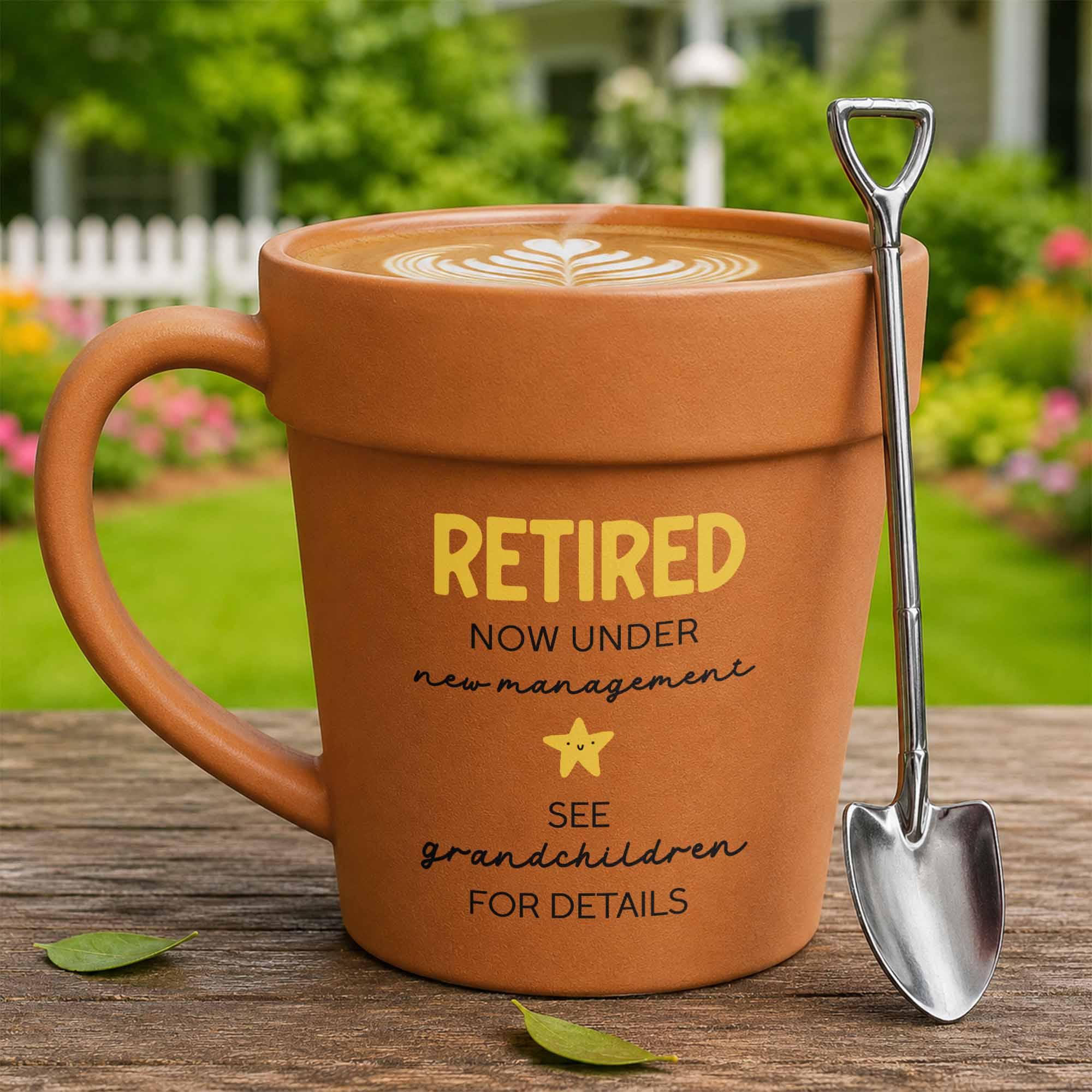 Custom Kid Retired Under New Management Happy Retirement - Personalized Mug - Image 2