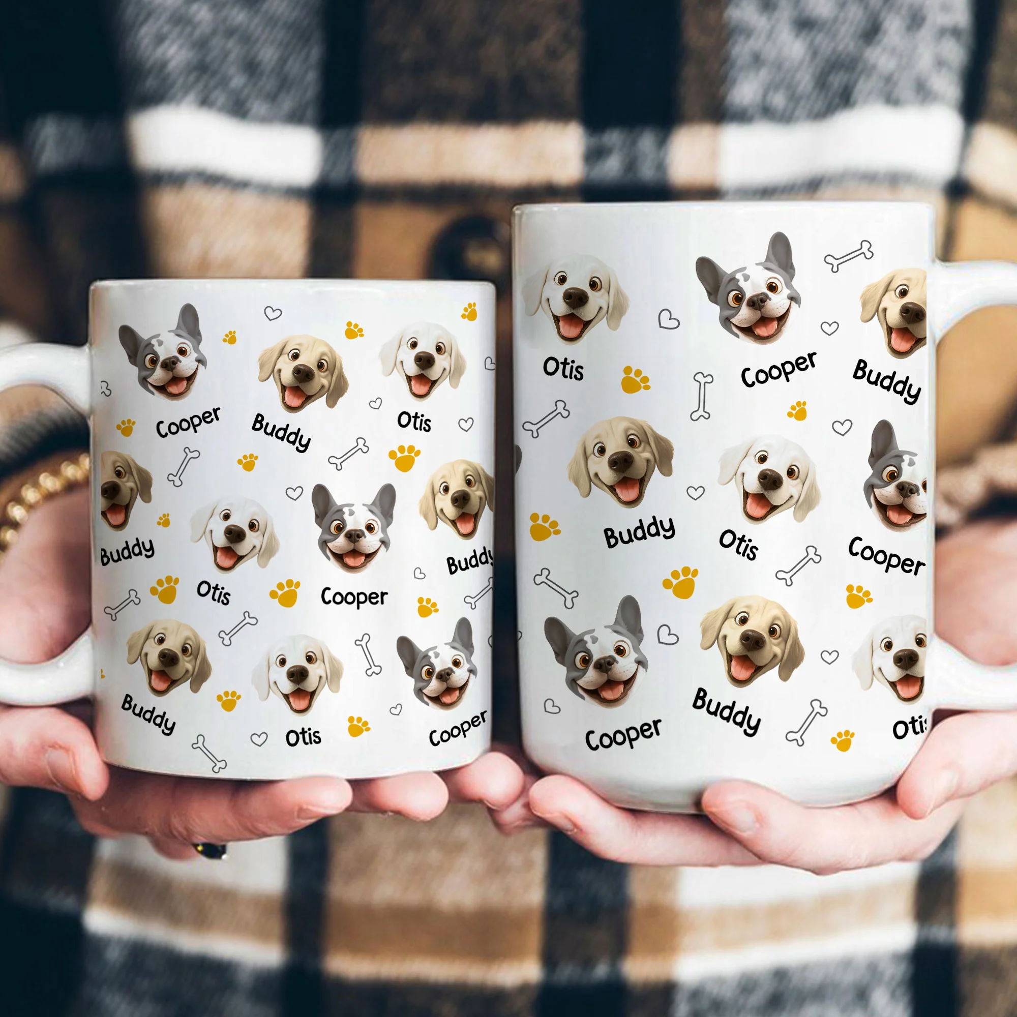 Custom Name Dog Breeds For Dog Mom, Dog Dad, Dog Lovers - Personalized Mug - Image 4