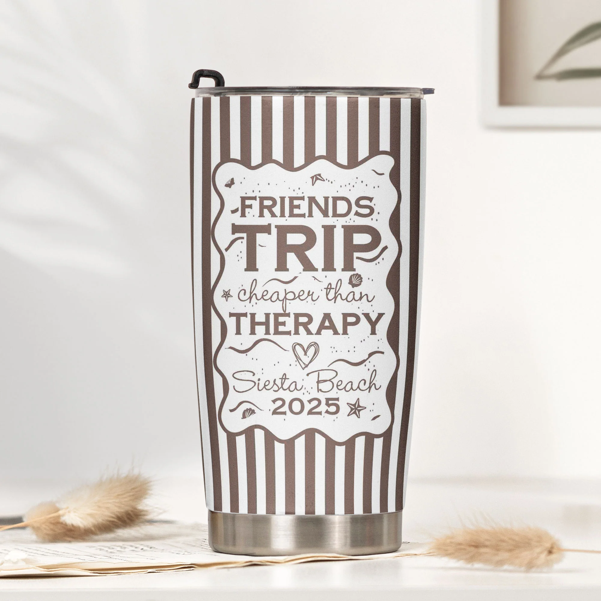 Custom Name Family Trip Girls Trip Vacations - Personalized Tumbler - Image 2