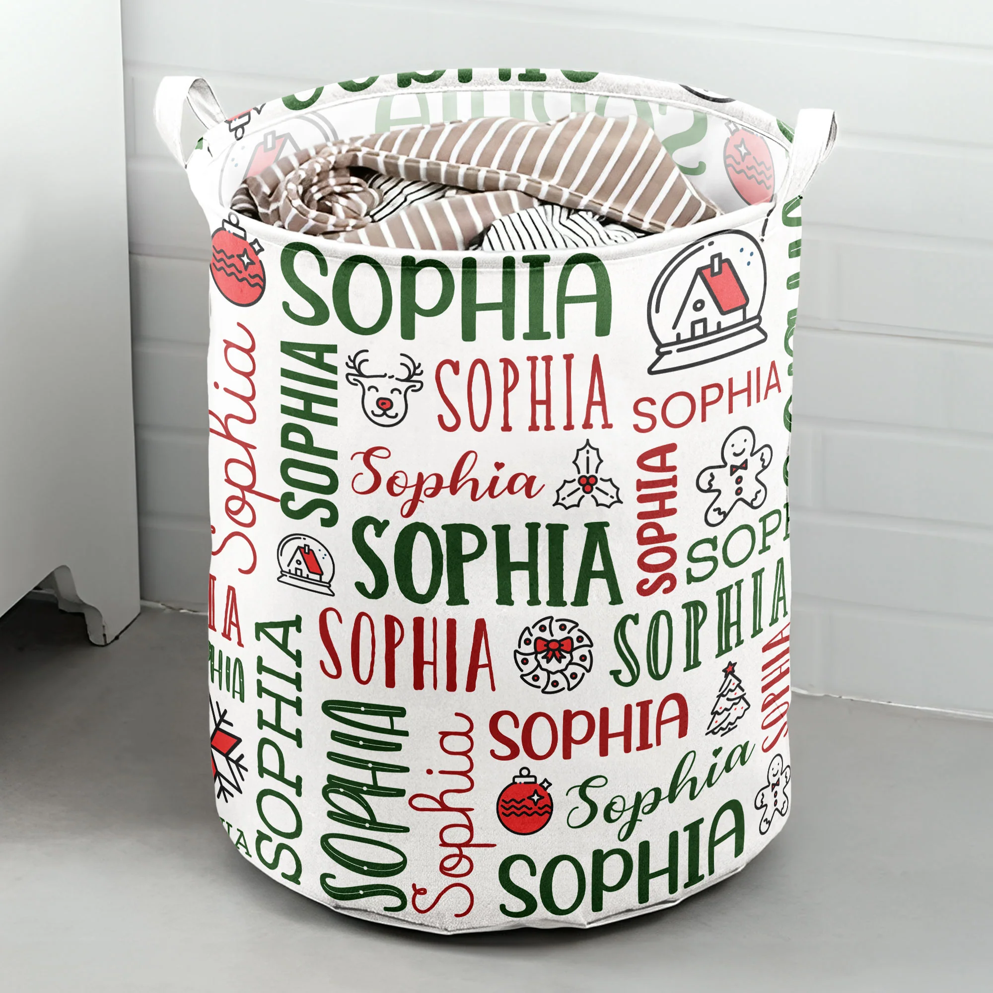 Custom Name For Me Gift - Personalized Laundry Storage Basket - Image 4