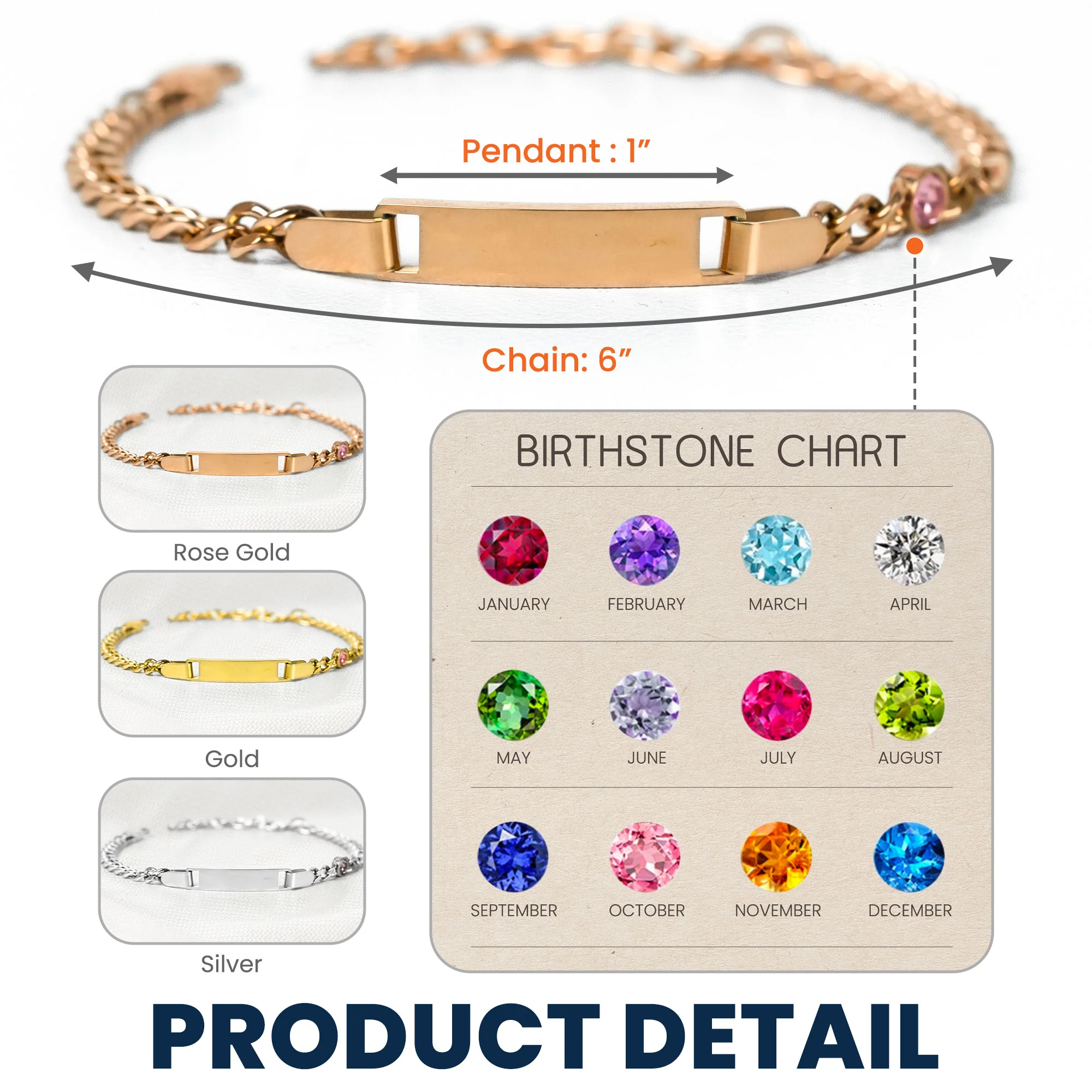 Custom Name Gift For Friends - Personalized Stainless Steel Engraved Name Bracelet - Image 5